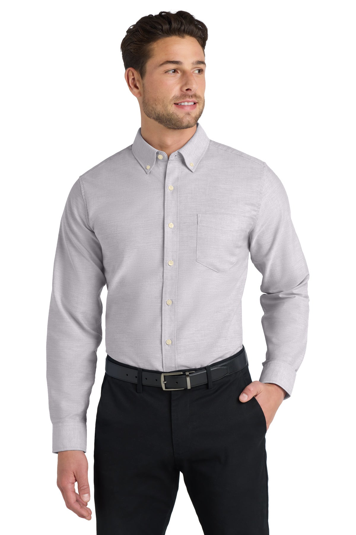Port Authority SuperPro Oxford Shirt. S658 - EMBROIDERED