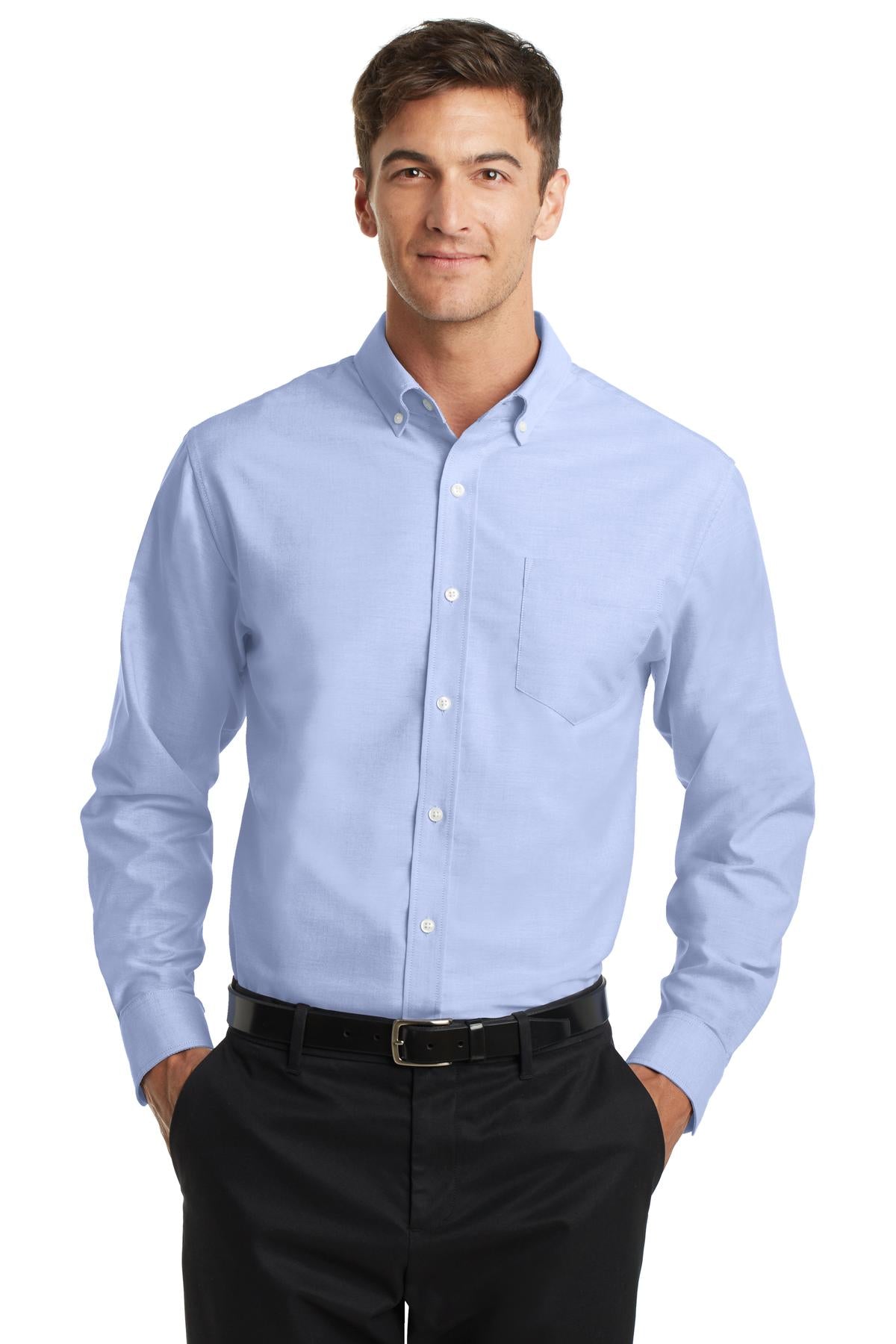 Port Authority SuperPro Oxford Shirt. S658 - EMBROIDERED