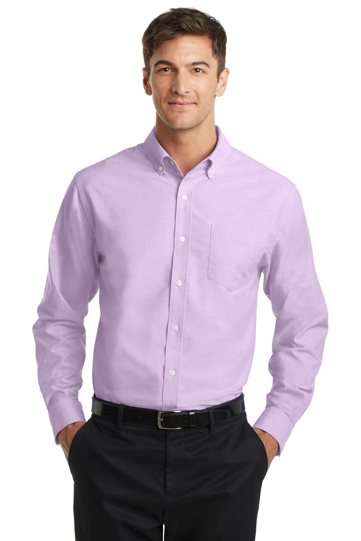 Port Authority SuperPro‚ Oxford Shirt. S658 - EMBROIDERED