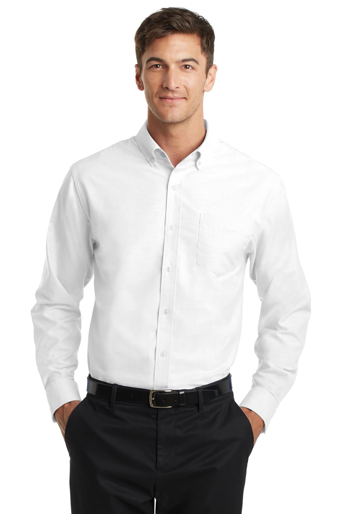 Port Authority SuperPro‚ Oxford Shirt. S658 - EMBROIDERED
