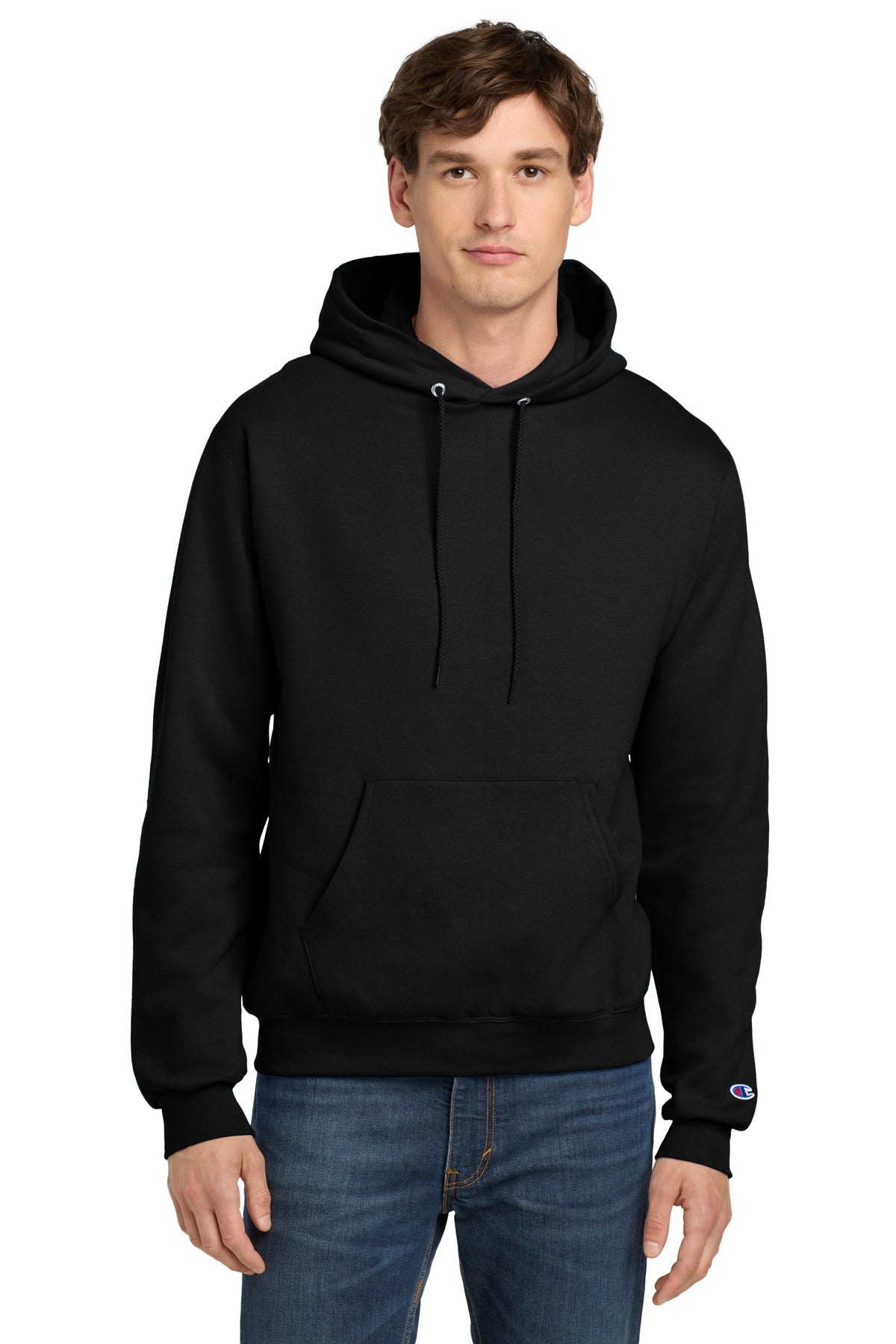 Champion Powerblend Pullover Hoodie. S700 - EMBROIDERED