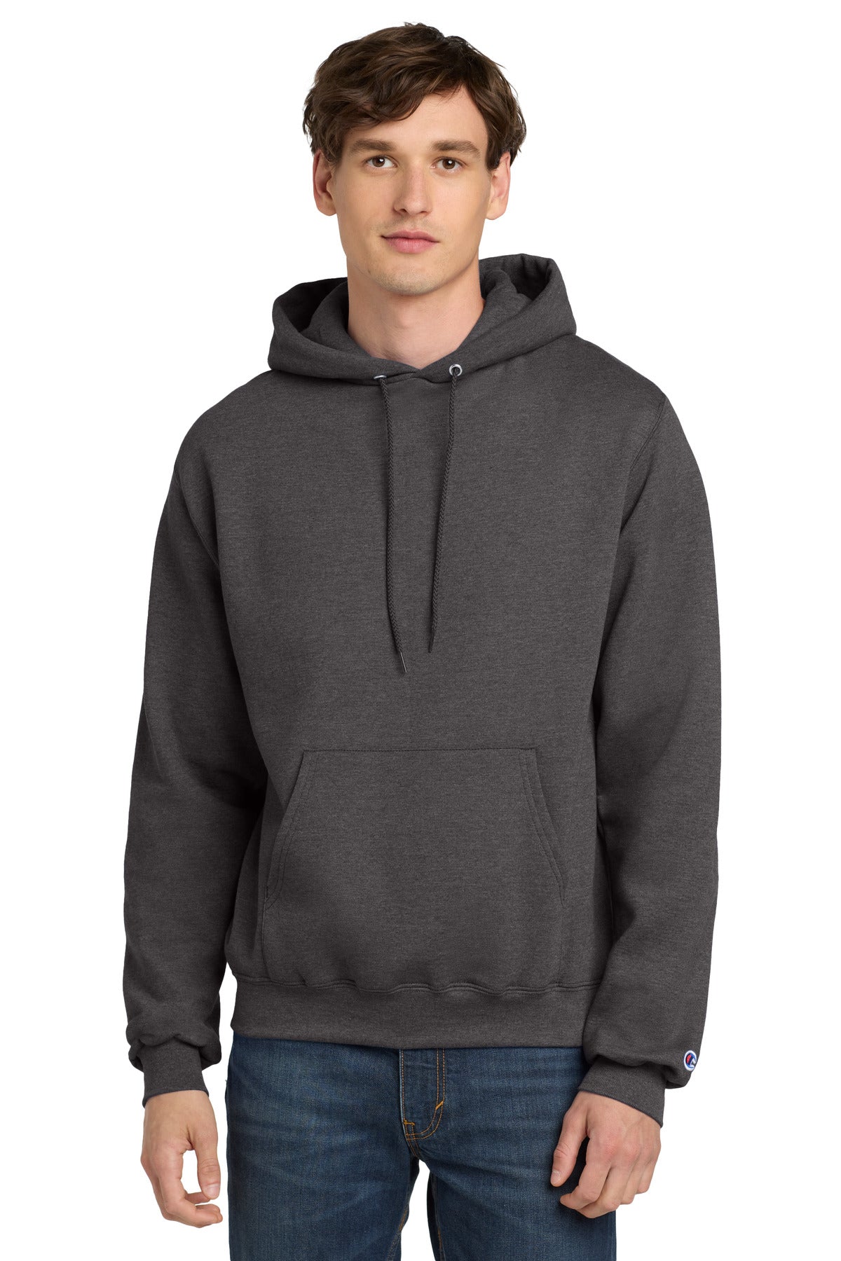 Champion Powerblend Pullover Hoodie. S700 - EMBROIDERED
