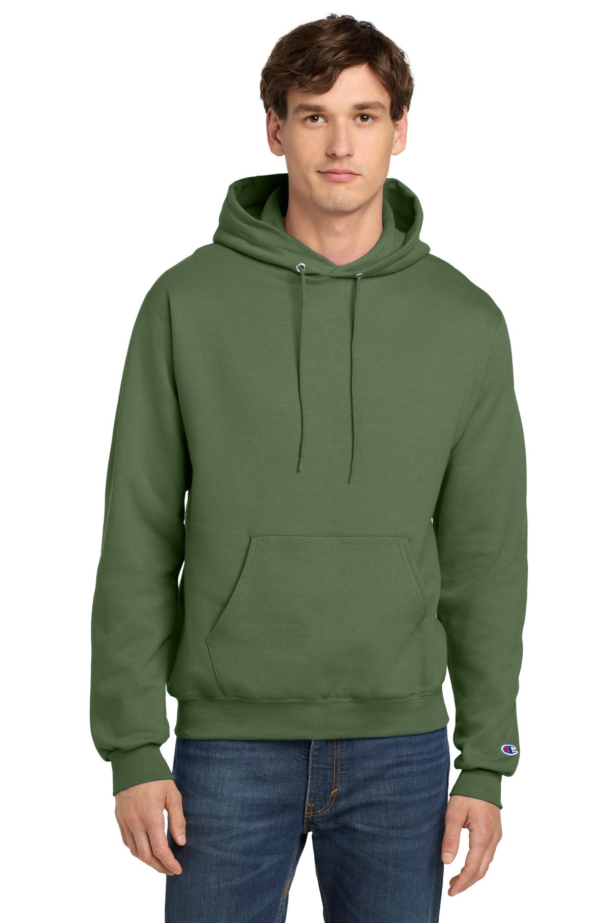 Champion  Powerblend Pullover Hoodie. S700 - EMBROIDERED