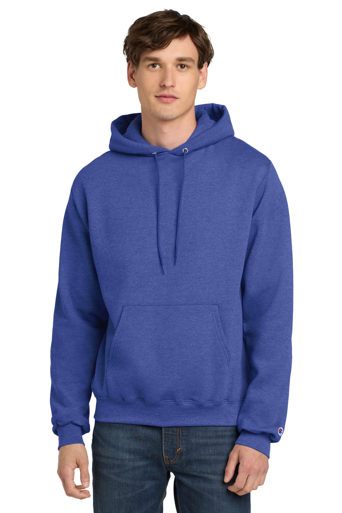 Champion Powerblend Pullover Hoodie. S700 - EMBROIDERED
