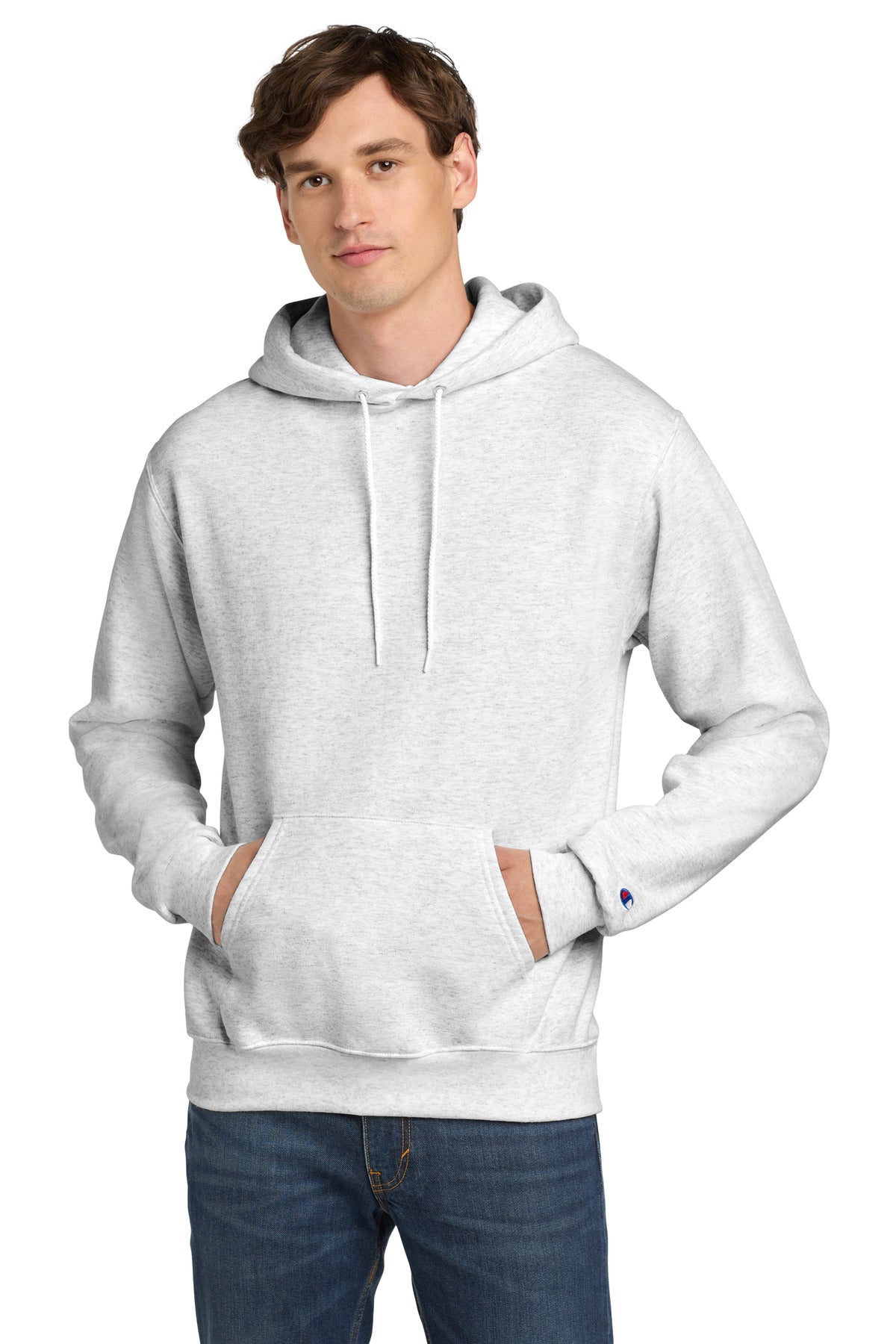 Champion Powerblend Pullover Hoodie. S700 - EMBROIDERED