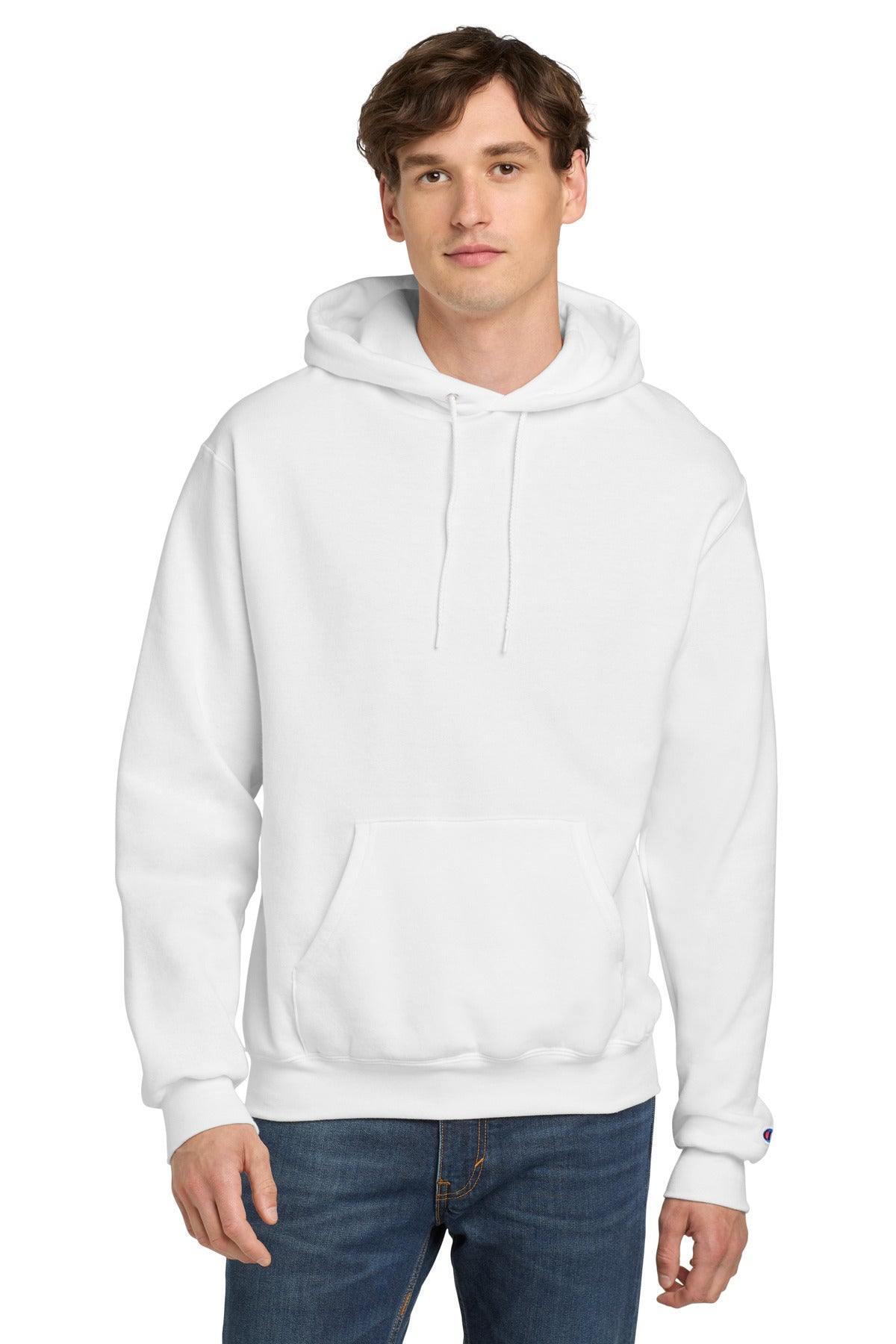 Champion Powerblend Pullover Hoodie. S700 - EMBROIDERED