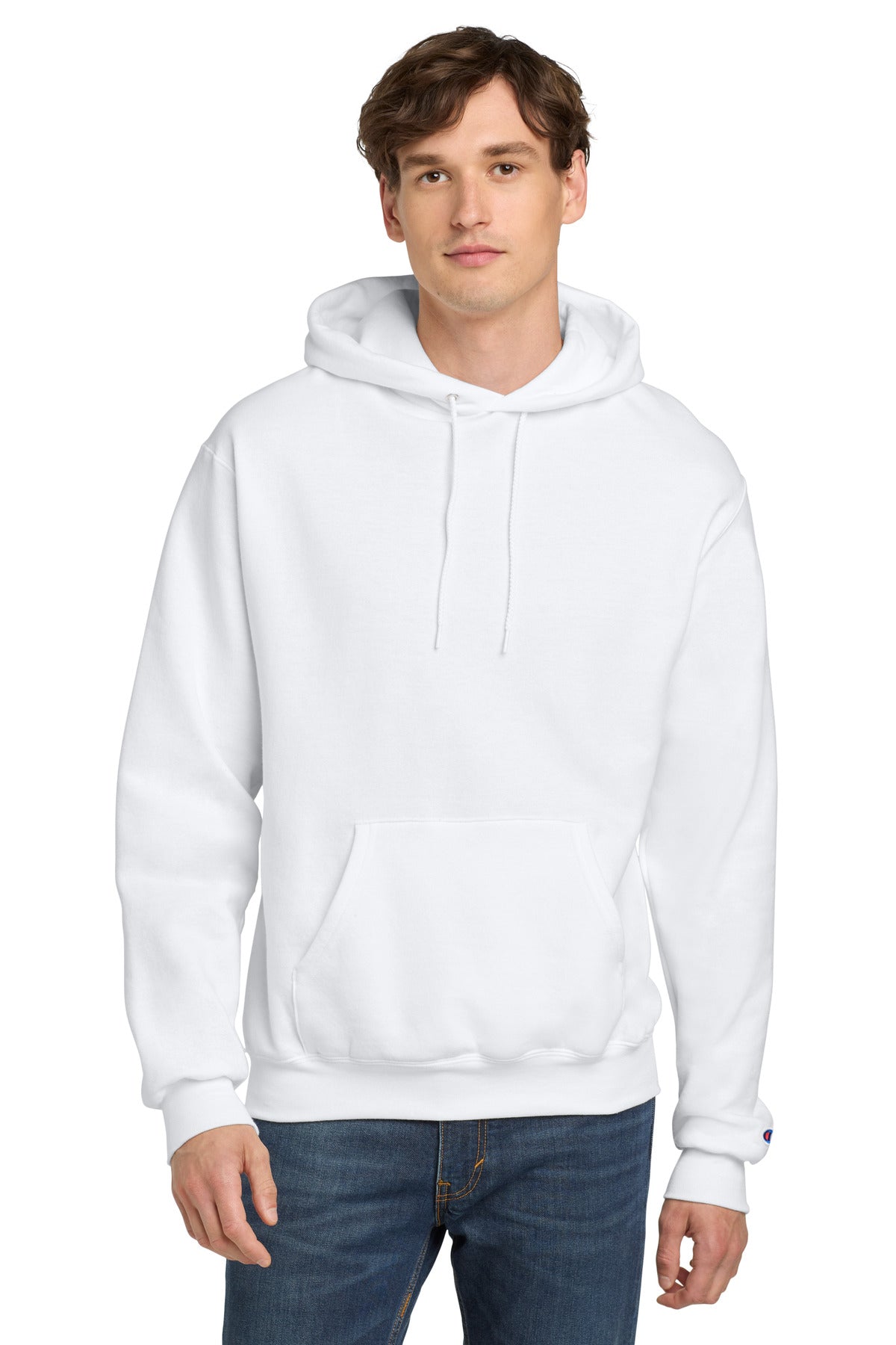 Champion  Powerblend Pullover Hoodie. S700 - EMBROIDERED