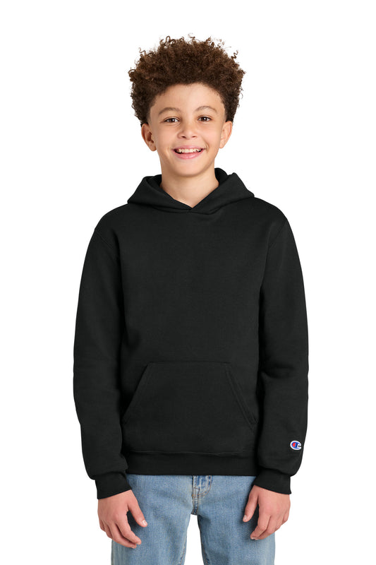 Champion Youth Powerblend Hooded Sweatshirt S790 - EMBROIDERED