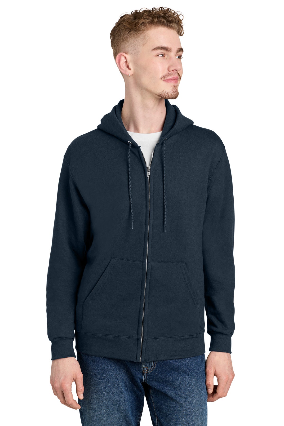 Champion Powerblend Full-Zip Hoodie. S800 - EMBROIDERED
