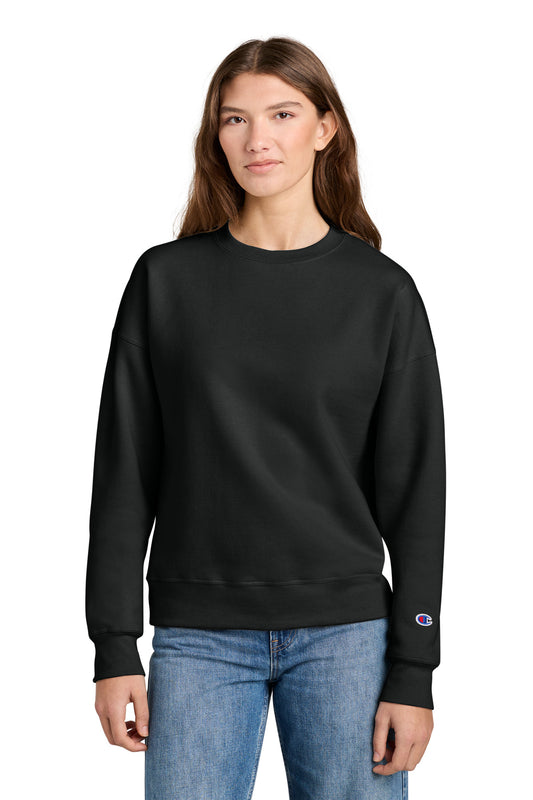 Champion Women's Powerblend Crewneck Sweatshirt SL650 - EMBROIDERED