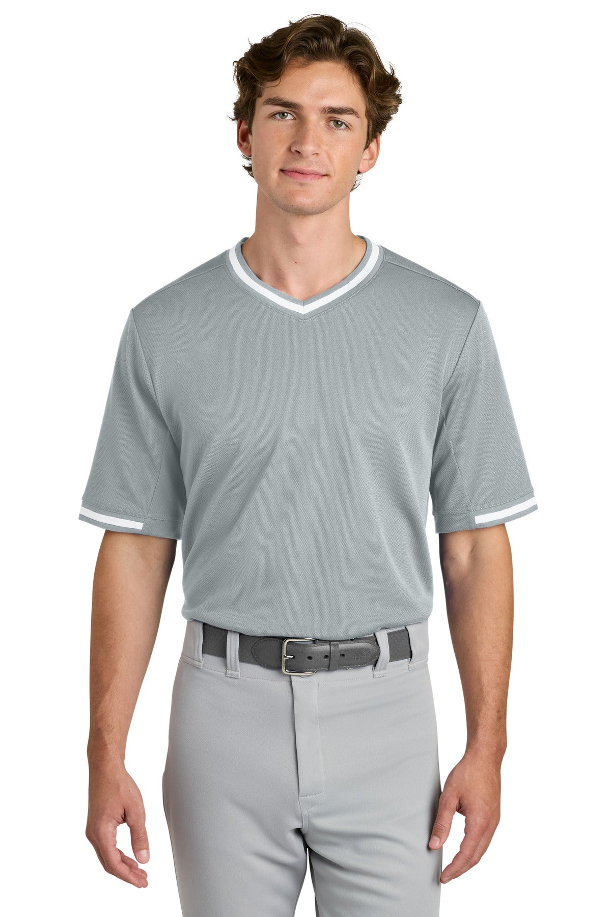 Sport-Tek Tough Mesh V-Neck Baseball Jersey ST221 - EMBROIDERED