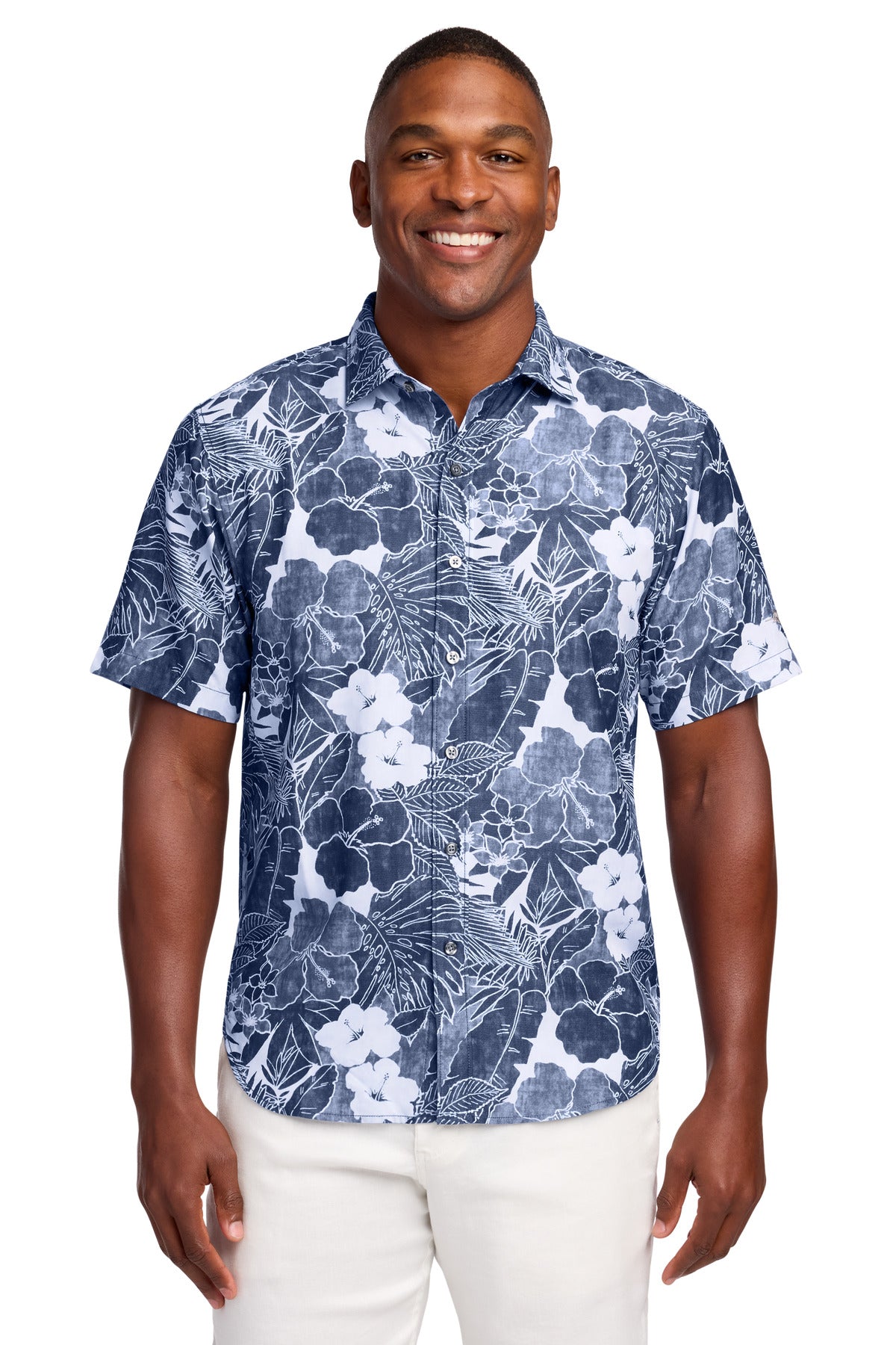 Tommy Bahama Coconut Point Playa Flora Short Sleeve Shirt ST325929TB - EMBROIDERED