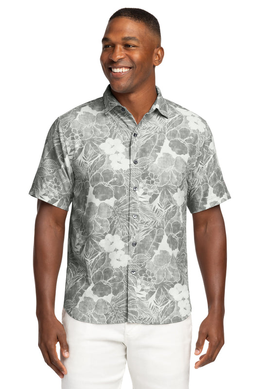 Tommy Bahama Coconut Point Playa Flora Short Sleeve Shirt ST325929TB - EMBROIDERED