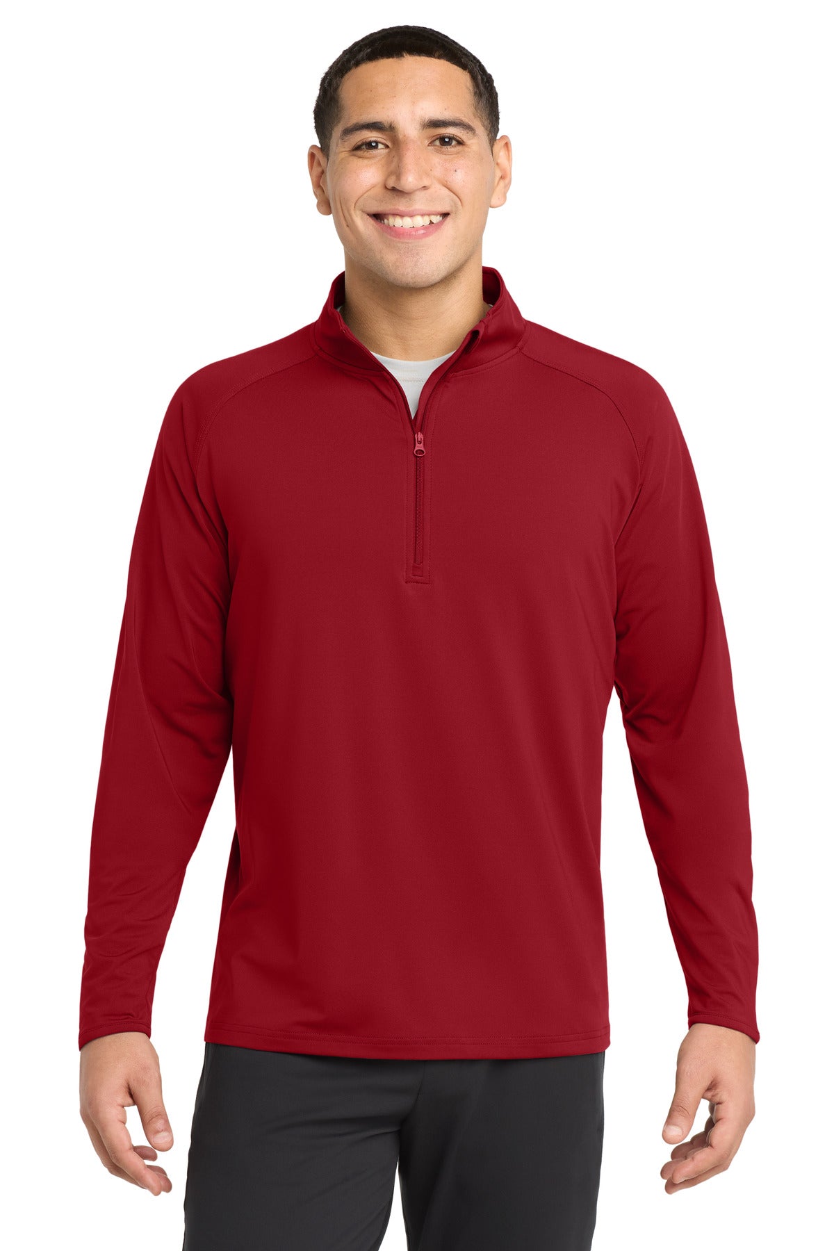 Sport-Tek Sport-Wick Stretch 1/4-Zip Pullover. ST850 - EMBROIDERED