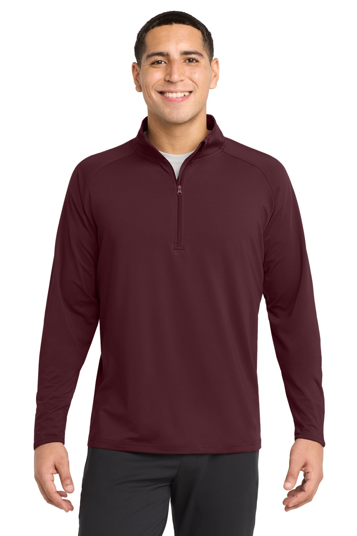 Sport-Tek Sport-Wick Stretch 1/4-Zip Pullover. ST850 - EMBROIDERED