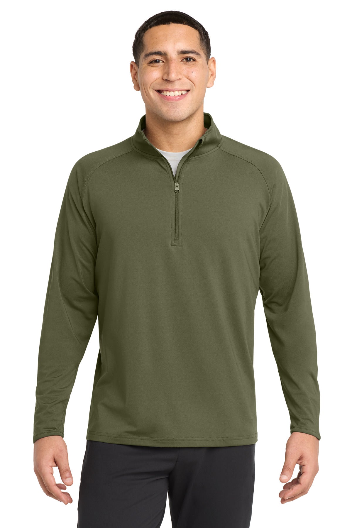 Sport-Tek Sport-Wick Stretch 1/4-Zip Pullover. ST850 - EMBROIDERED