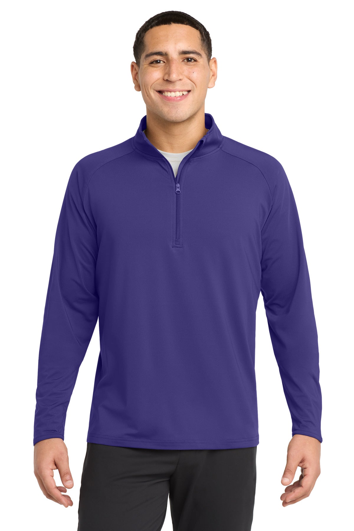 Sport-Tek Sport-Wick Stretch 1/4-Zip Pullover. ST850 - EMBROIDERED