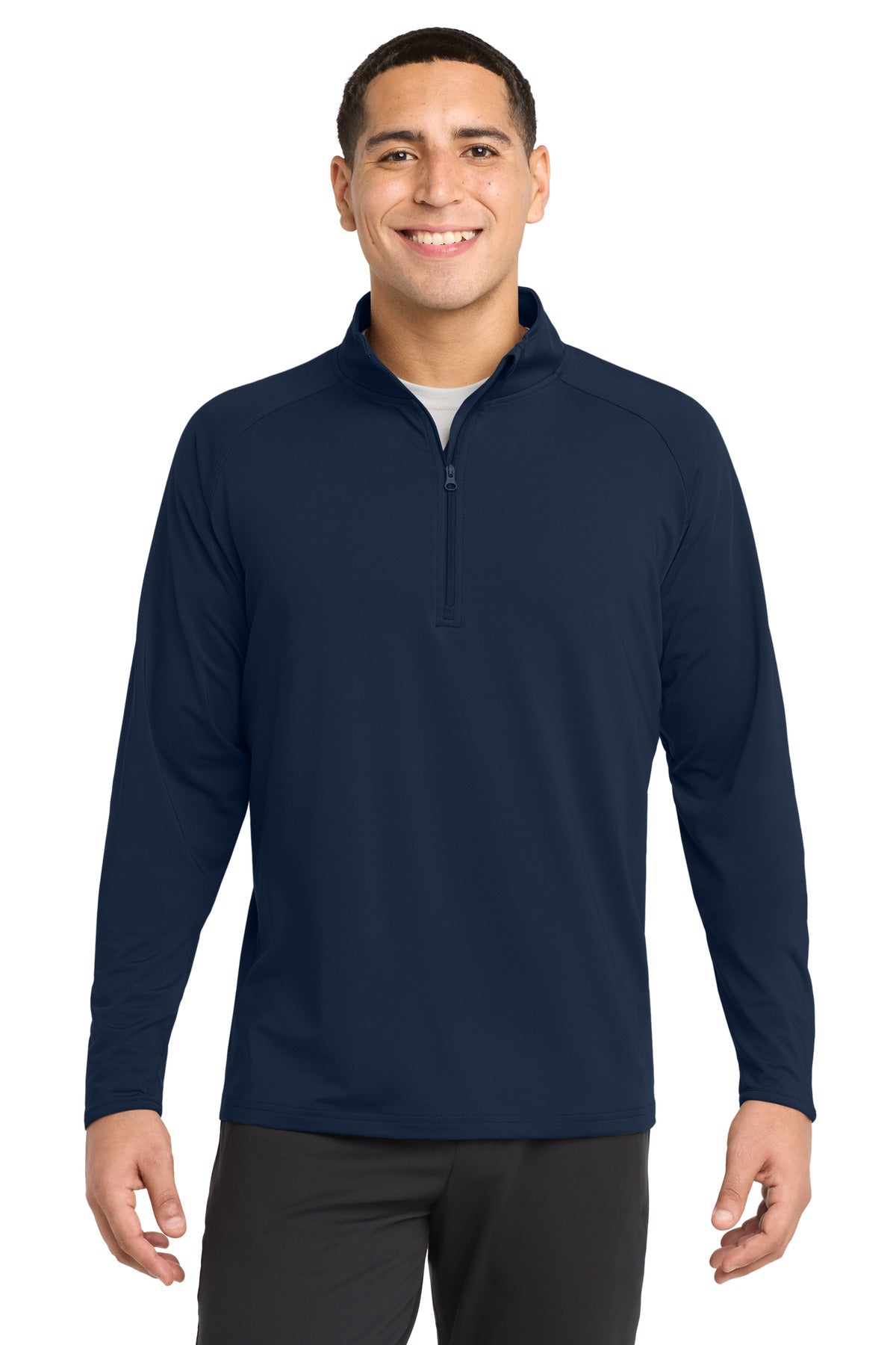Sport-Tek Sport-Wick Stretch 1/4-Zip Pullover. ST850 - EMBROIDERED