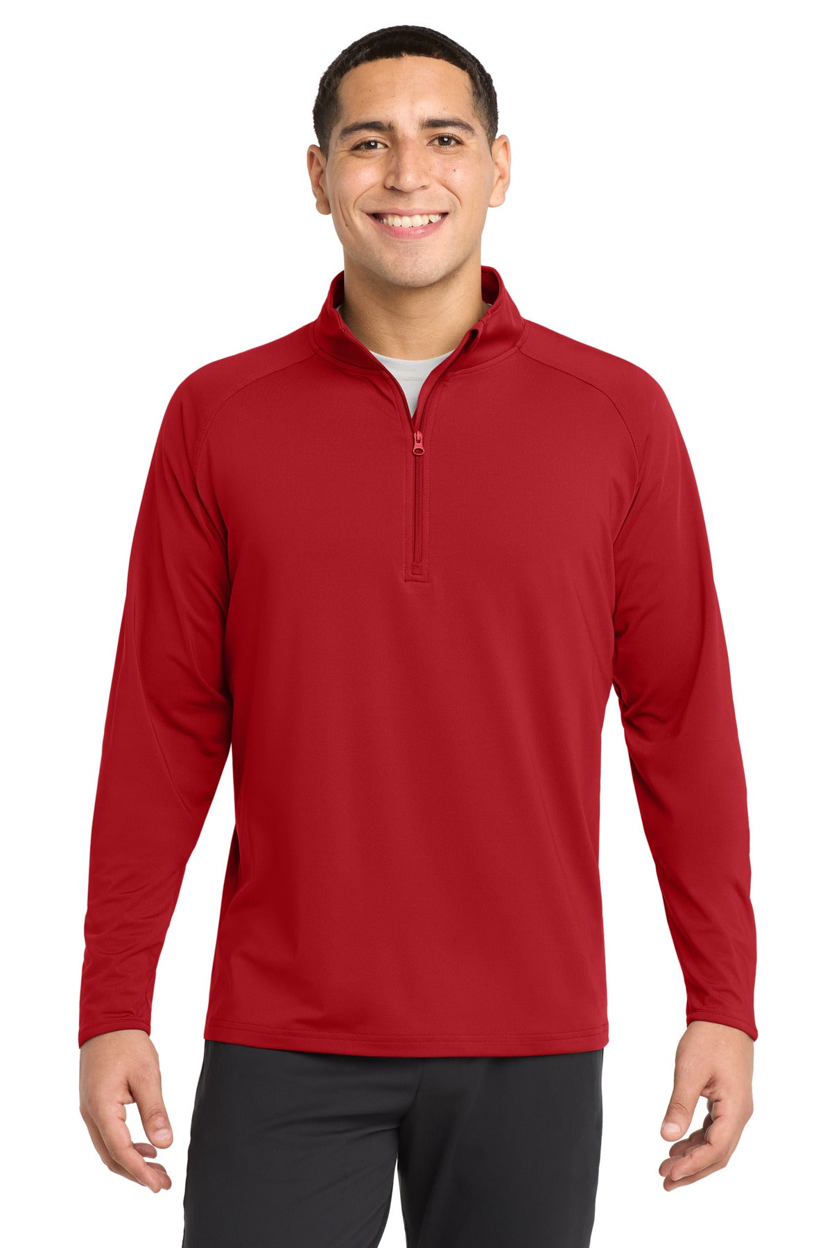 Sport-Tek Sport-Wick Stretch 1/4-Zip Pullover. ST850 - EMBROIDERED