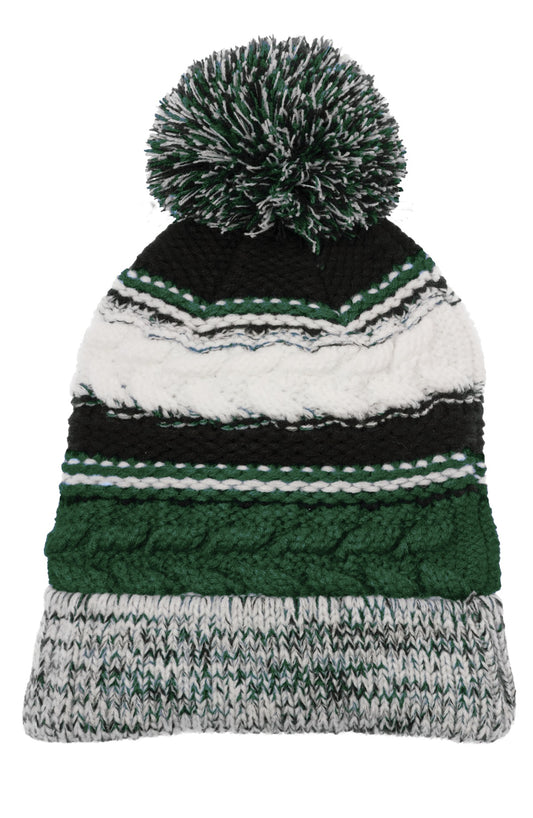 Sport-Tek Pom Pom Team Beanie. STC21 - EMBROIDERED