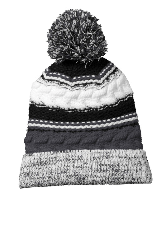 Sport-Tek Pom Pom Team Beanie. STC21 - EMBROIDERED
