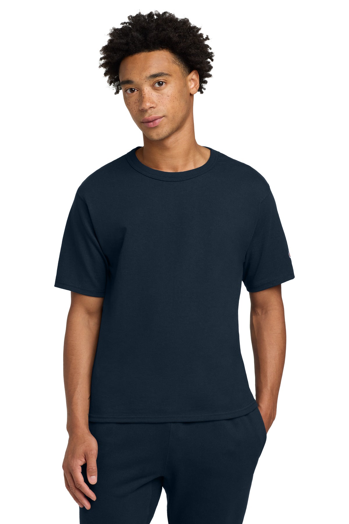 Champion   Heritage 7-Oz. Jersey Tee T105 - EMBROIDERED