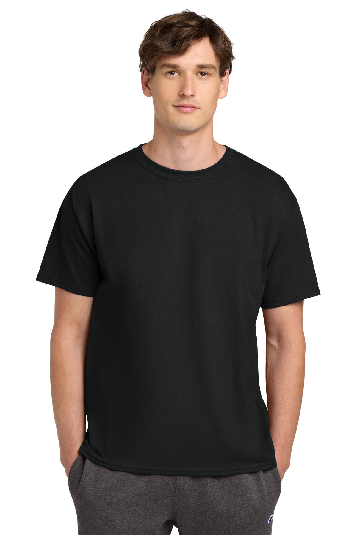 Champion   Heritage 6-Oz. Jersey Tee T425 - EMBROIDERED
