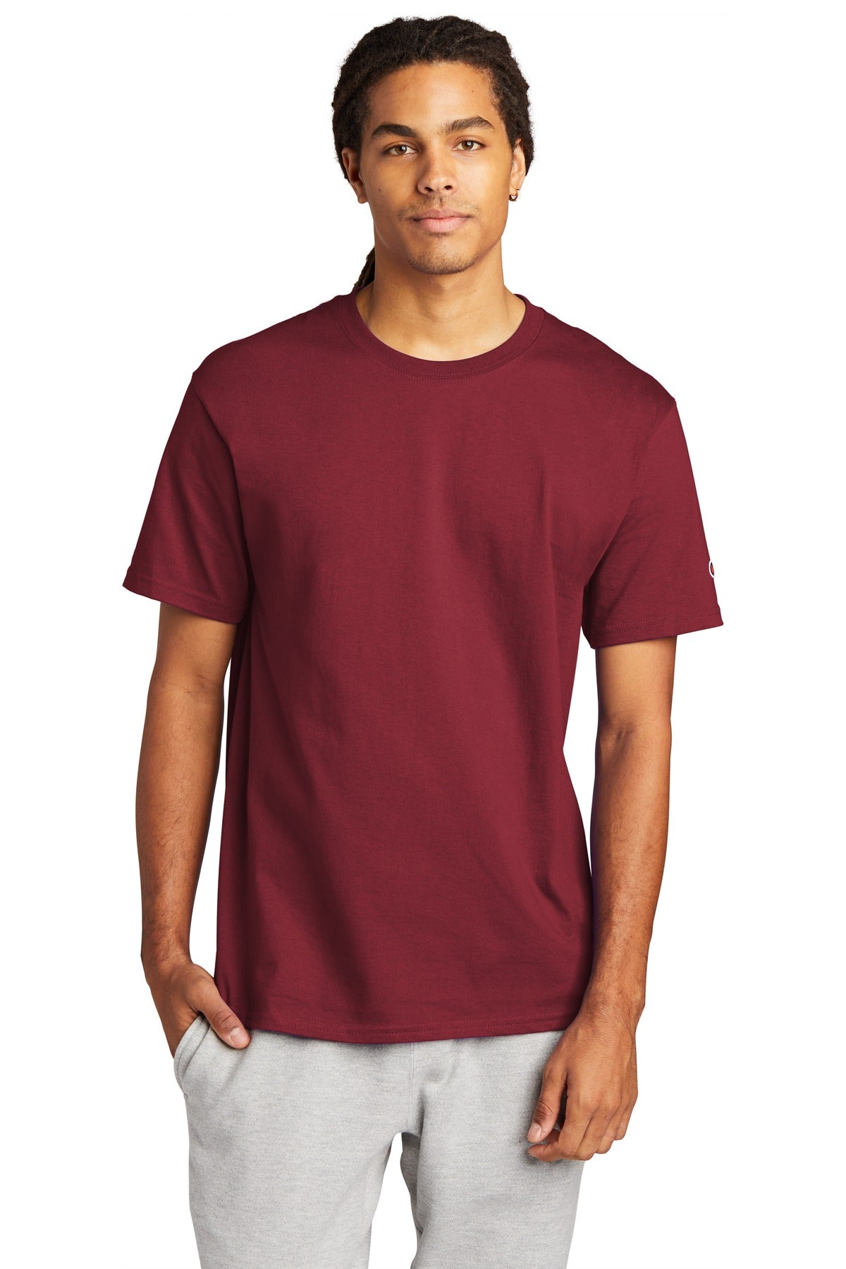 Champion Heritage 6-Oz. Jersey Tee T425 - EMBROIDERED