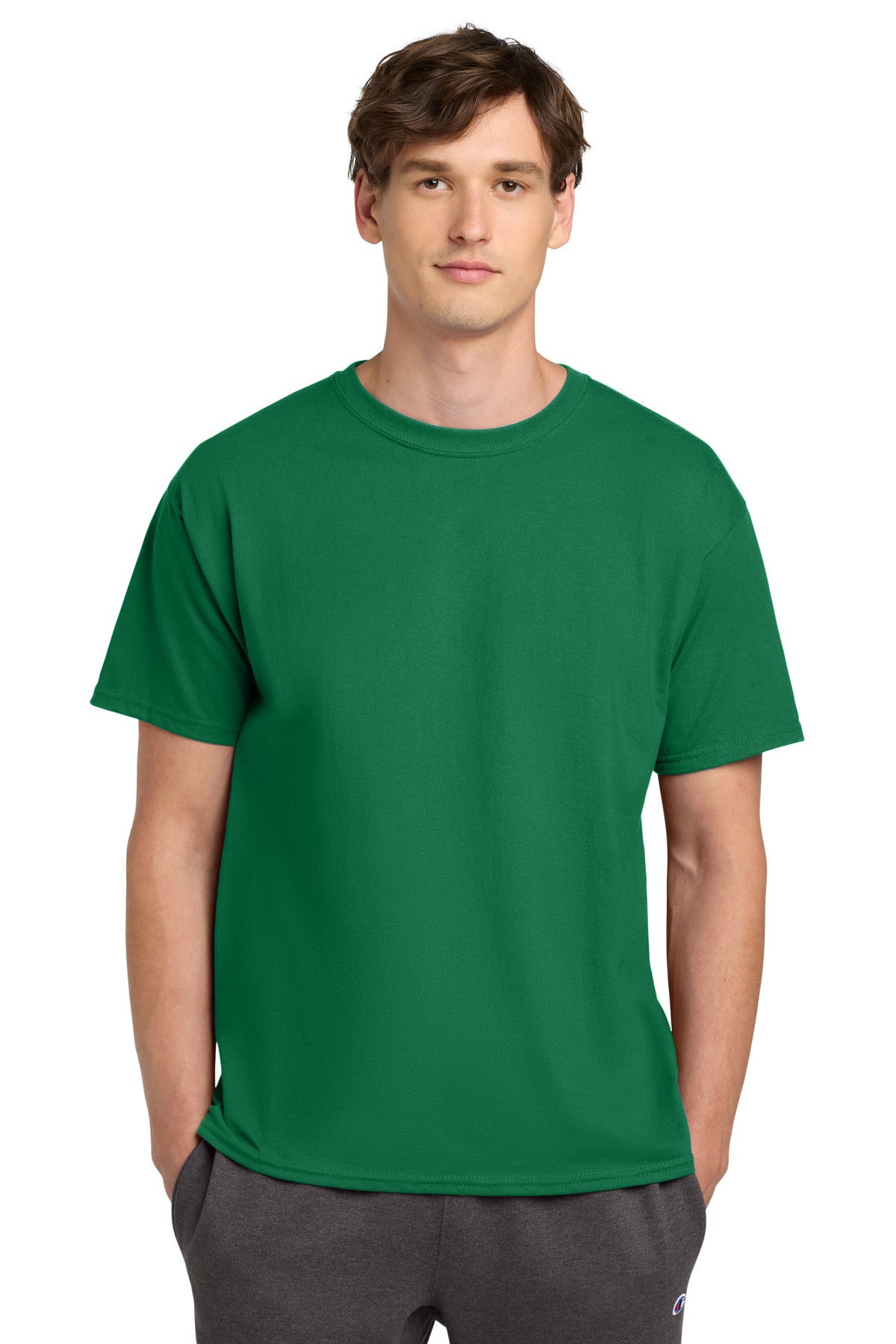 Champion   Heritage 6-Oz. Jersey Tee T425 - EMBROIDERED
