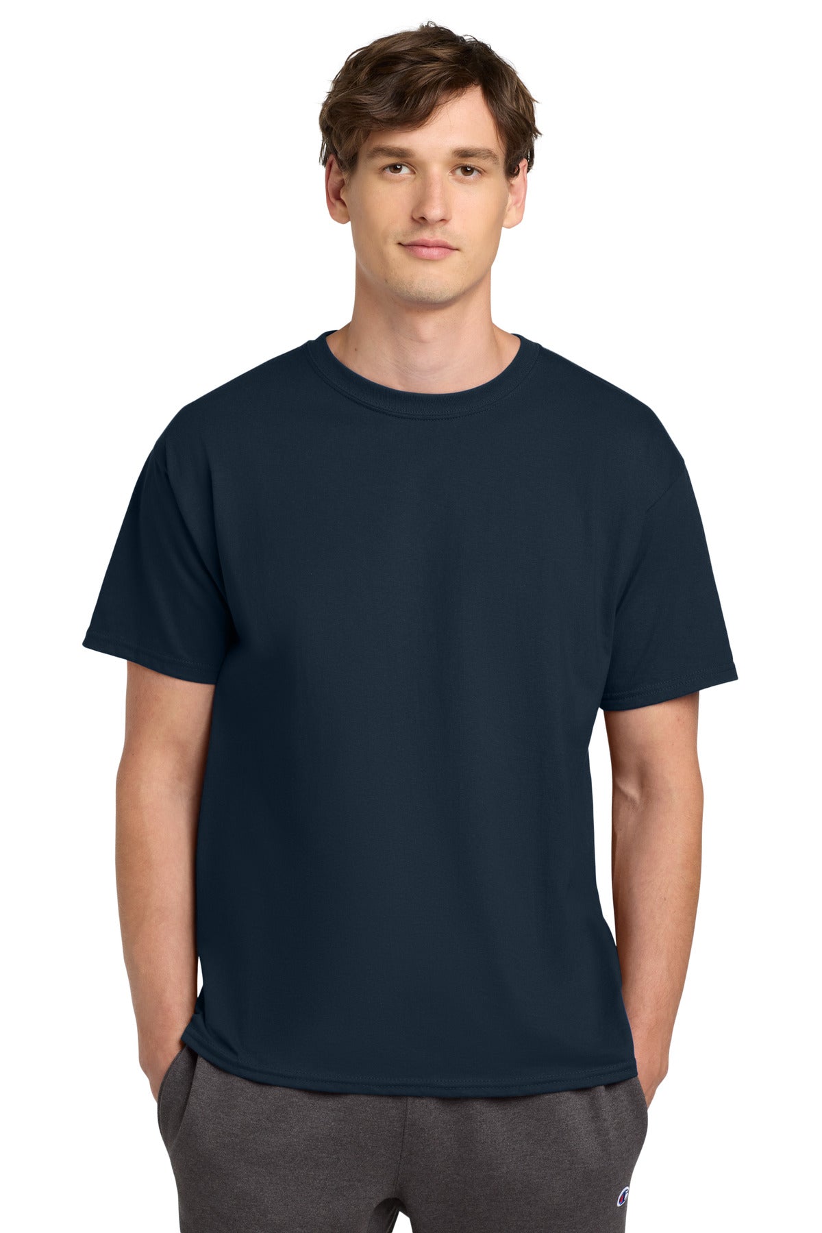 Champion   Heritage 6-Oz. Jersey Tee T425 - EMBROIDERED
