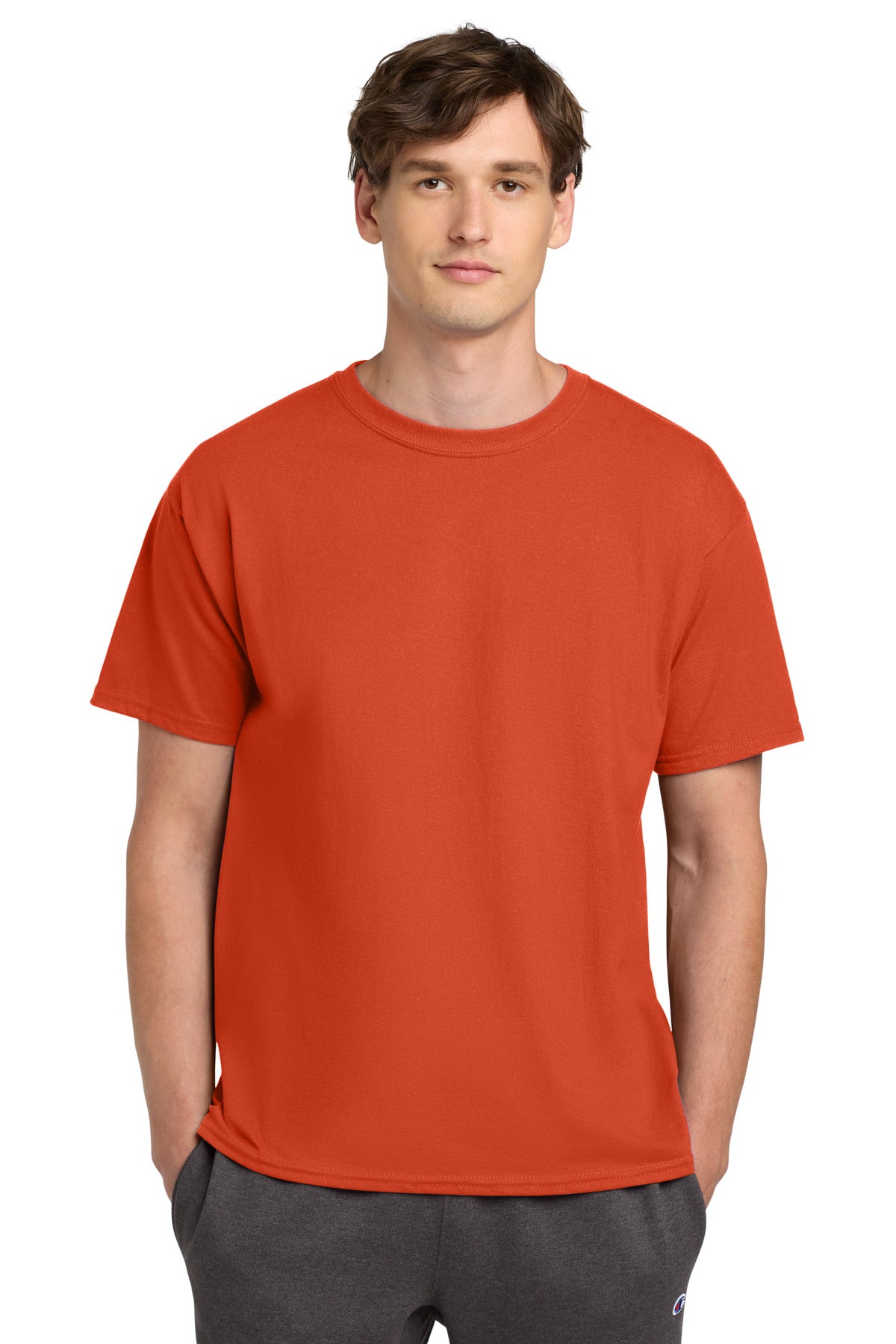 Champion   Heritage 6-Oz. Jersey Tee T425 - EMBROIDERED
