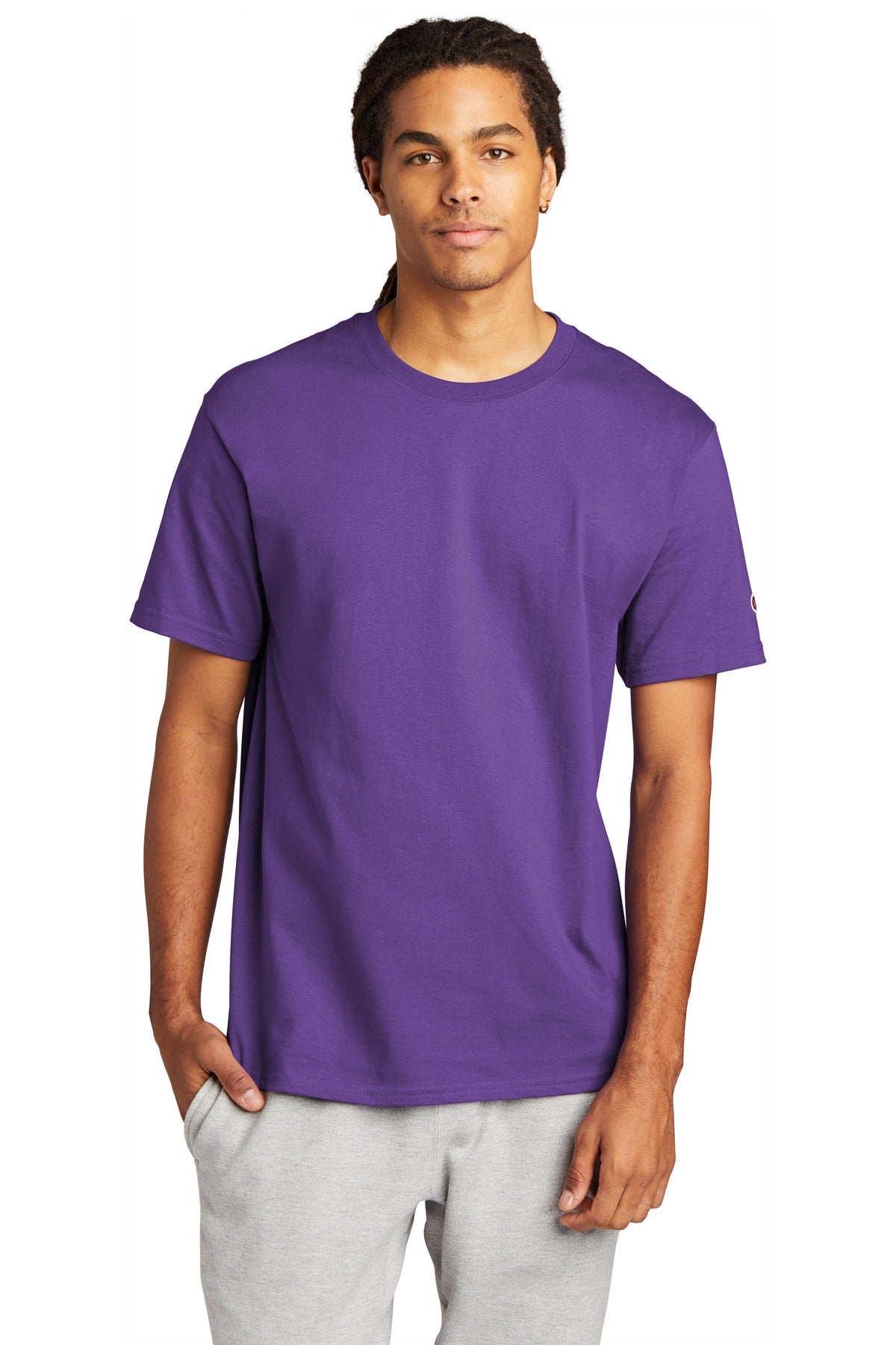 Champion Heritage 6-Oz. Jersey Tee T425 - EMBROIDERED