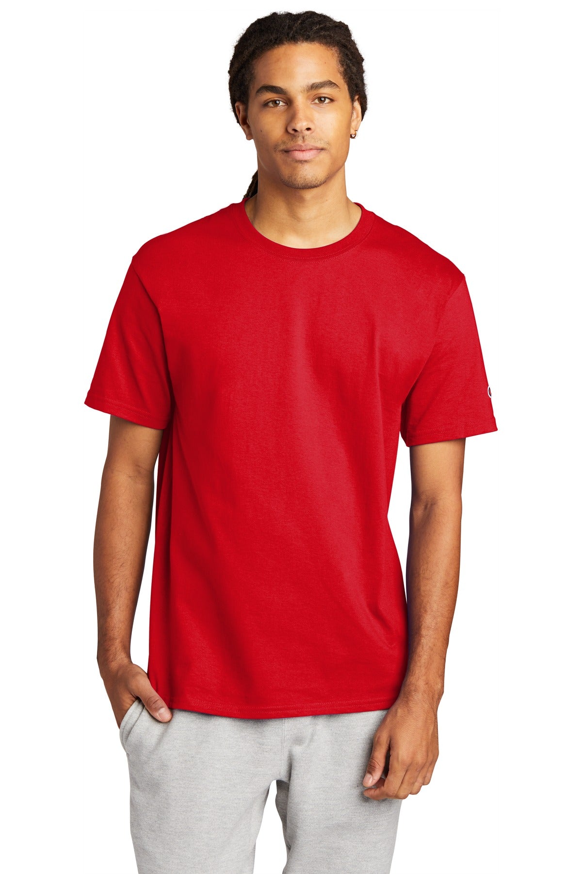 Champion Heritage 6-Oz. Jersey Tee T425 - EMBROIDERED