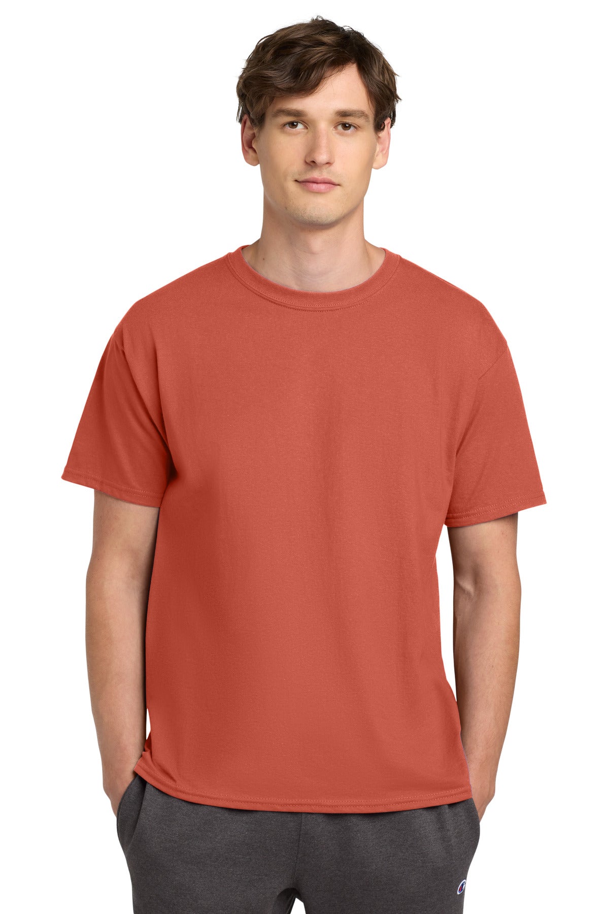 Champion   Heritage 6-Oz. Jersey Tee T425 - EMBROIDERED