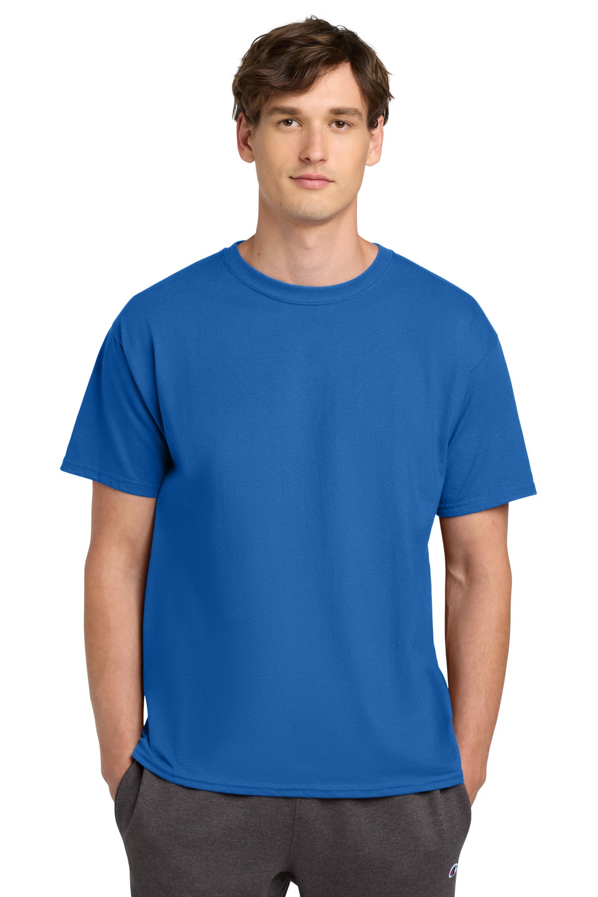 Champion   Heritage 6-Oz. Jersey Tee T425 - EMBROIDERED