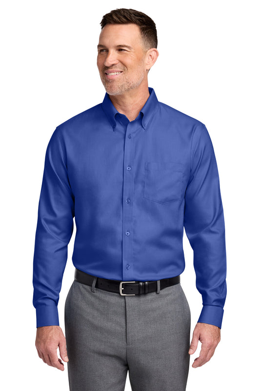 Brooks Brothers Tall Wrinkle-Free Stretch Nailhead Shirt TBB18002 - EMBROIDERED