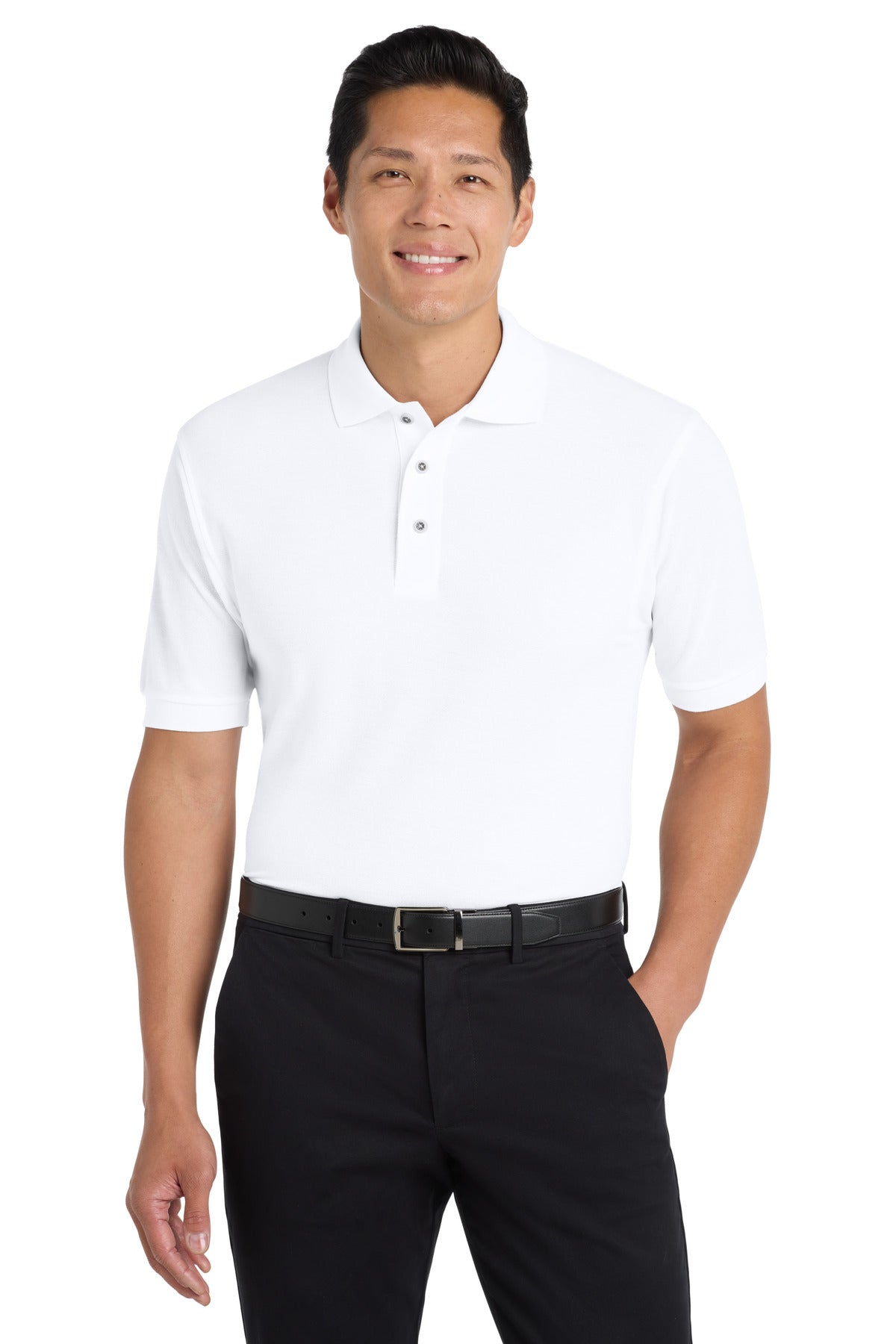 Port Authority Tall Silk Touch‚ Polo.  TLK500 - EMBROIDERED