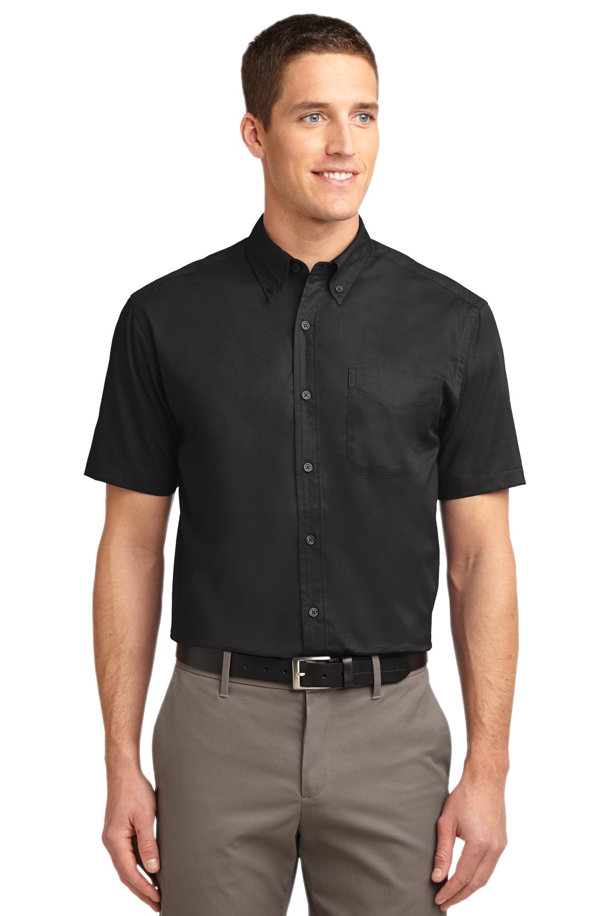 Port Authority Tall Short Sleeve Easy Care Shirt. TLS508 - EMBROIDERED
