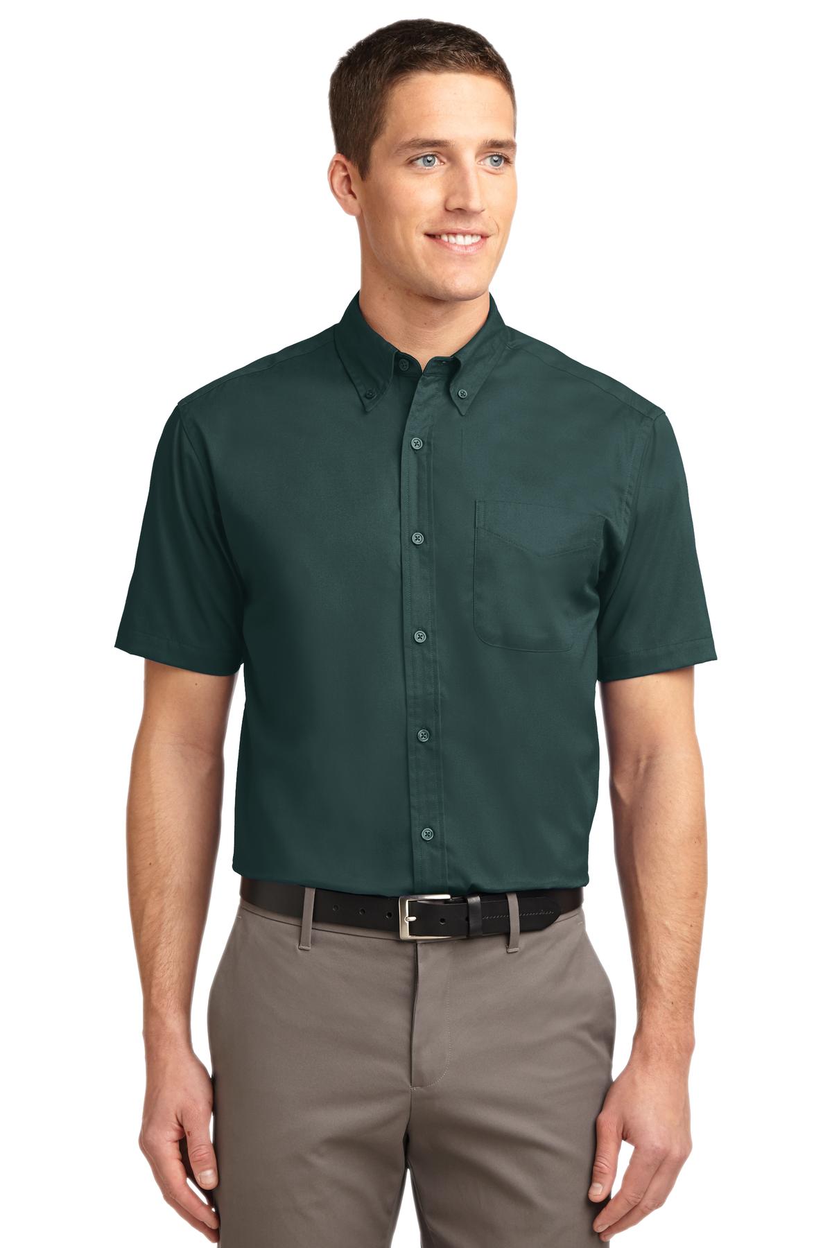 Port Authority Tall Short Sleeve Easy Care Shirt. TLS508 - EMBROIDERED