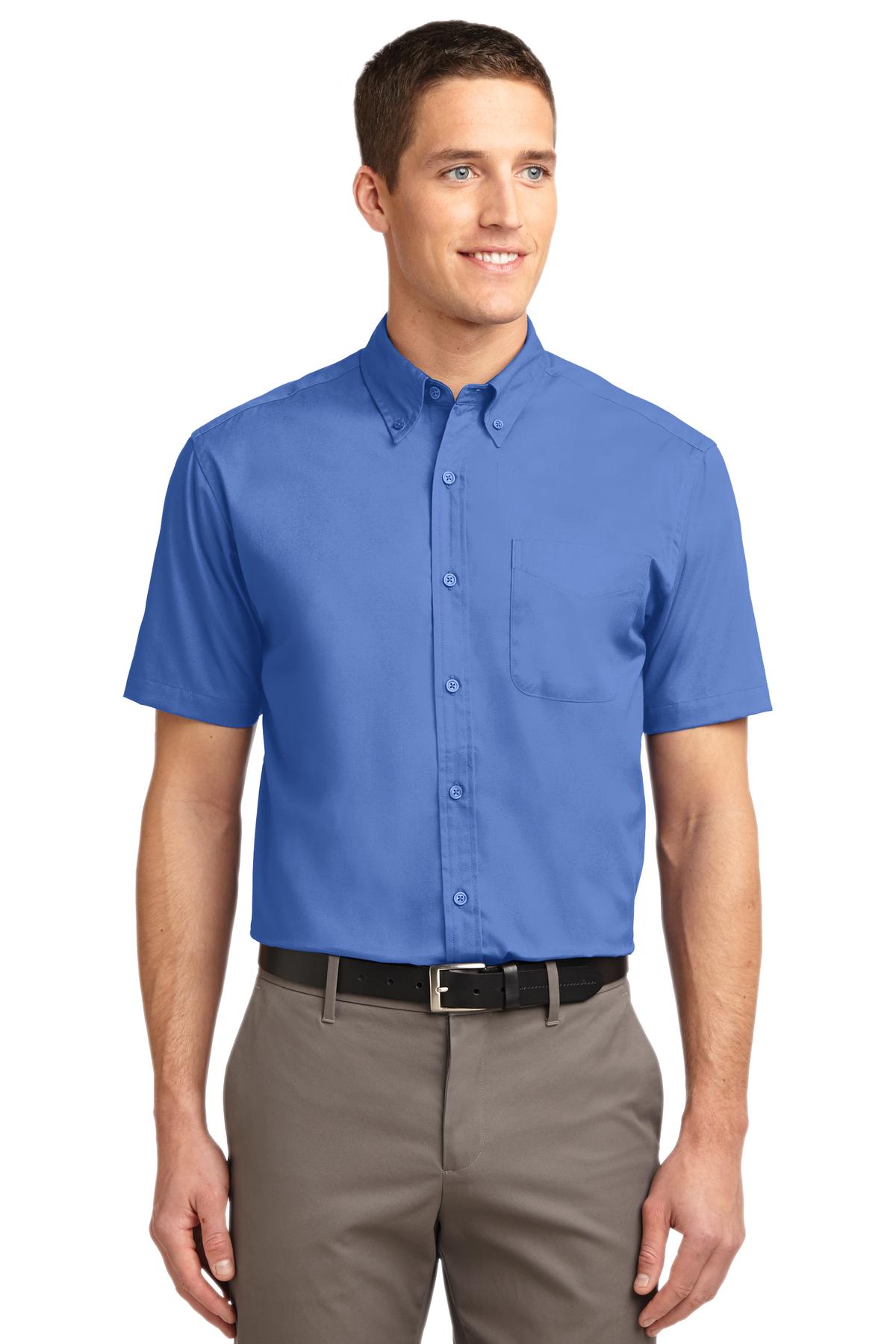 Port Authority Tall Short Sleeve Easy Care Shirt. TLS508 - EMBROIDERED