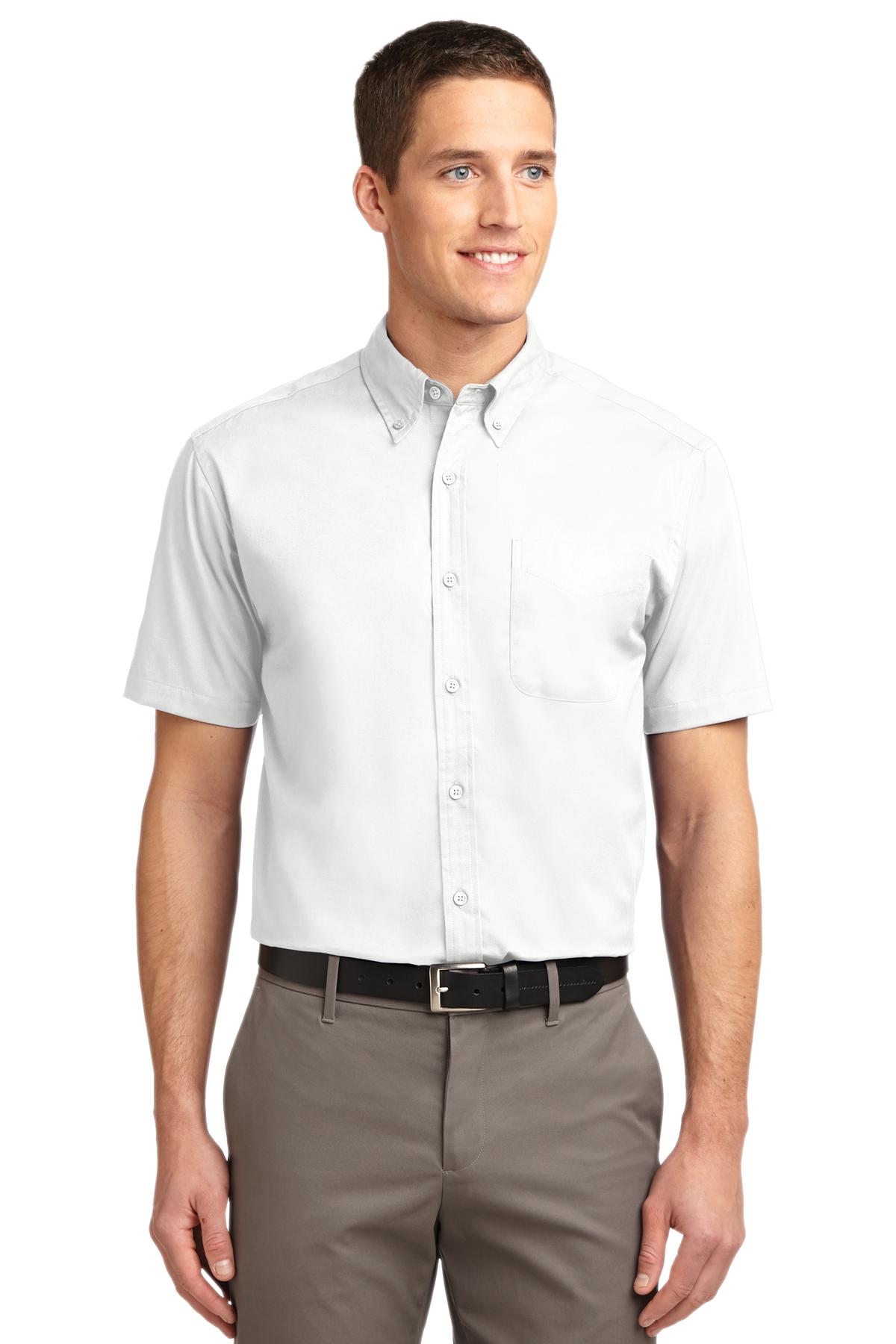 Port Authority Tall Short Sleeve Easy Care Shirt. TLS508 - EMBROIDERED