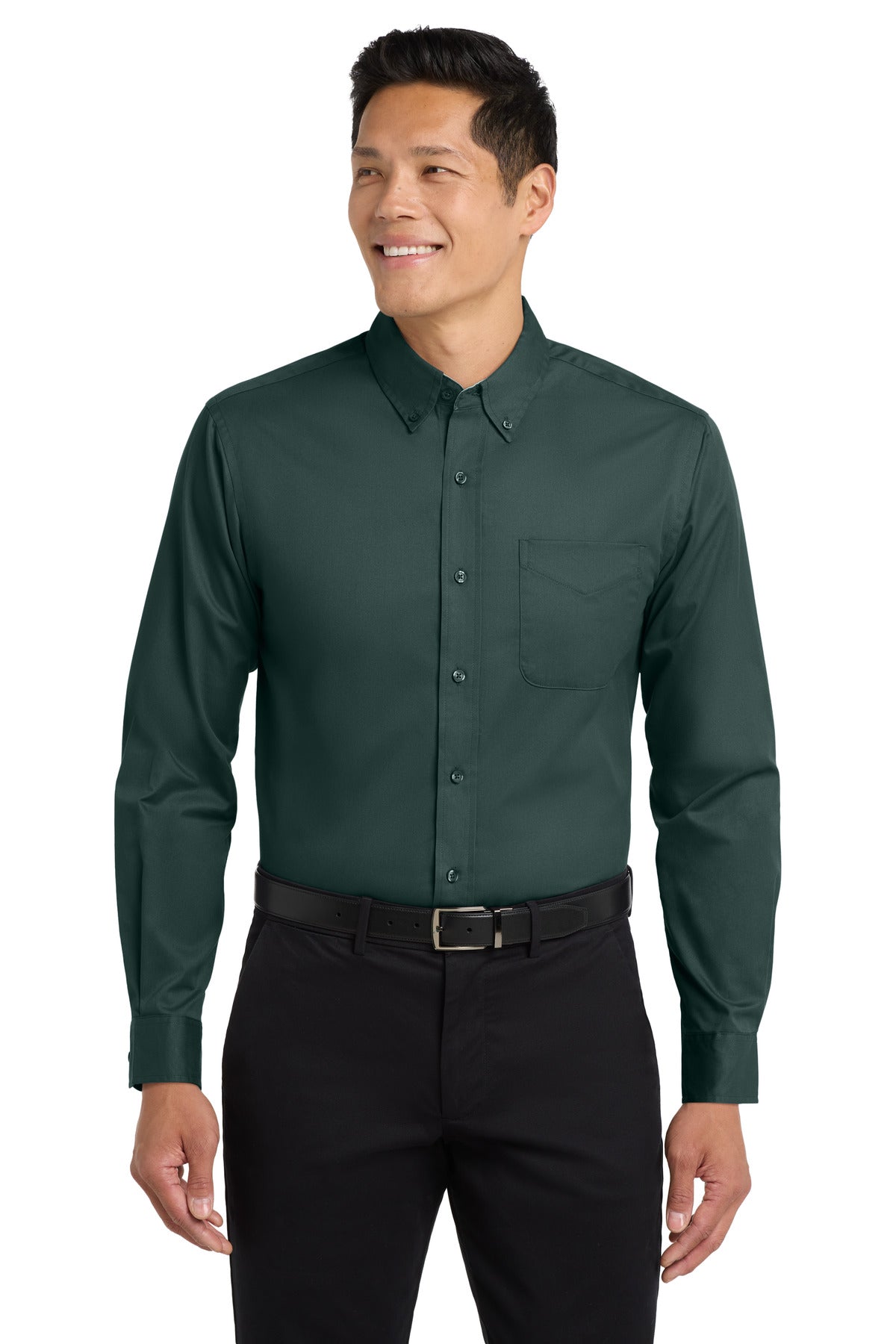 Port Authority Tall Long Sleeve Easy Care Shirt.  TLS608 - EMBROIDERED