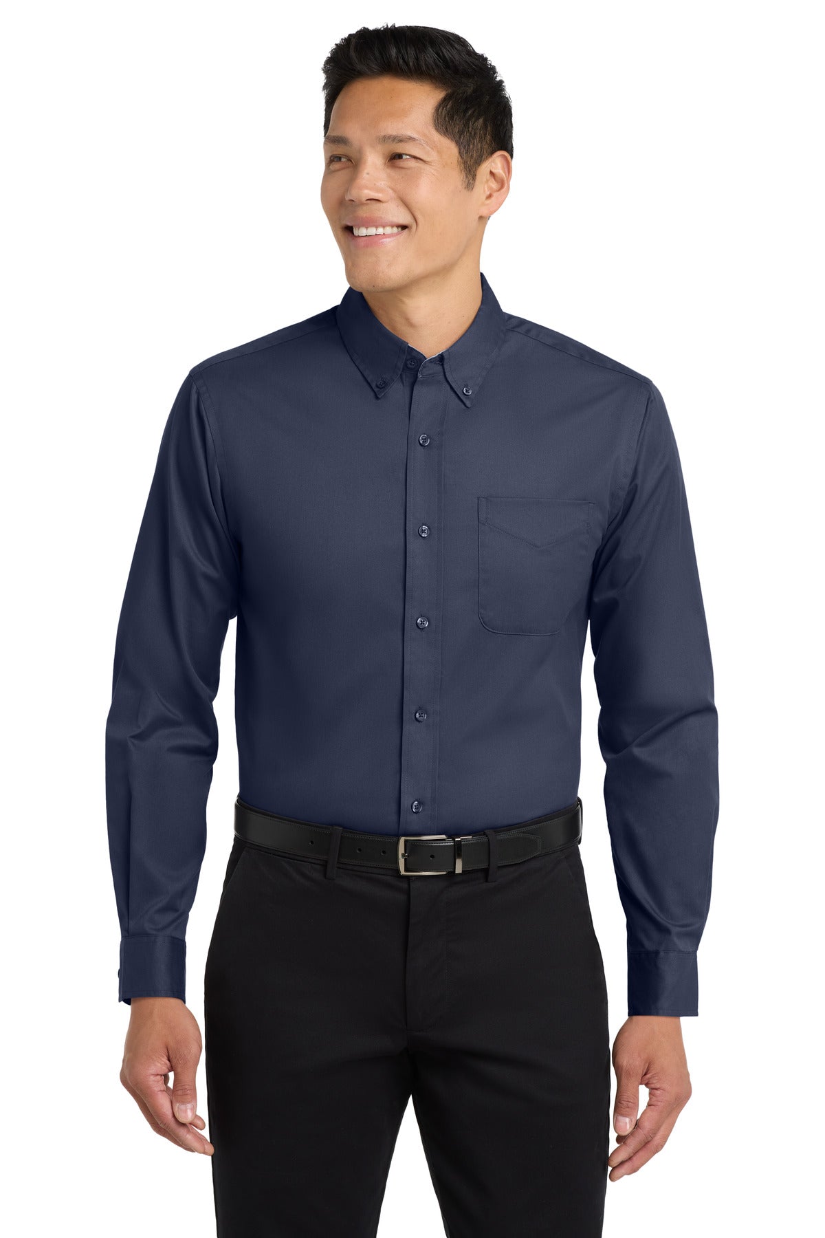 Port Authority Tall Long Sleeve Easy Care Shirt.  TLS608 - EMBROIDERED