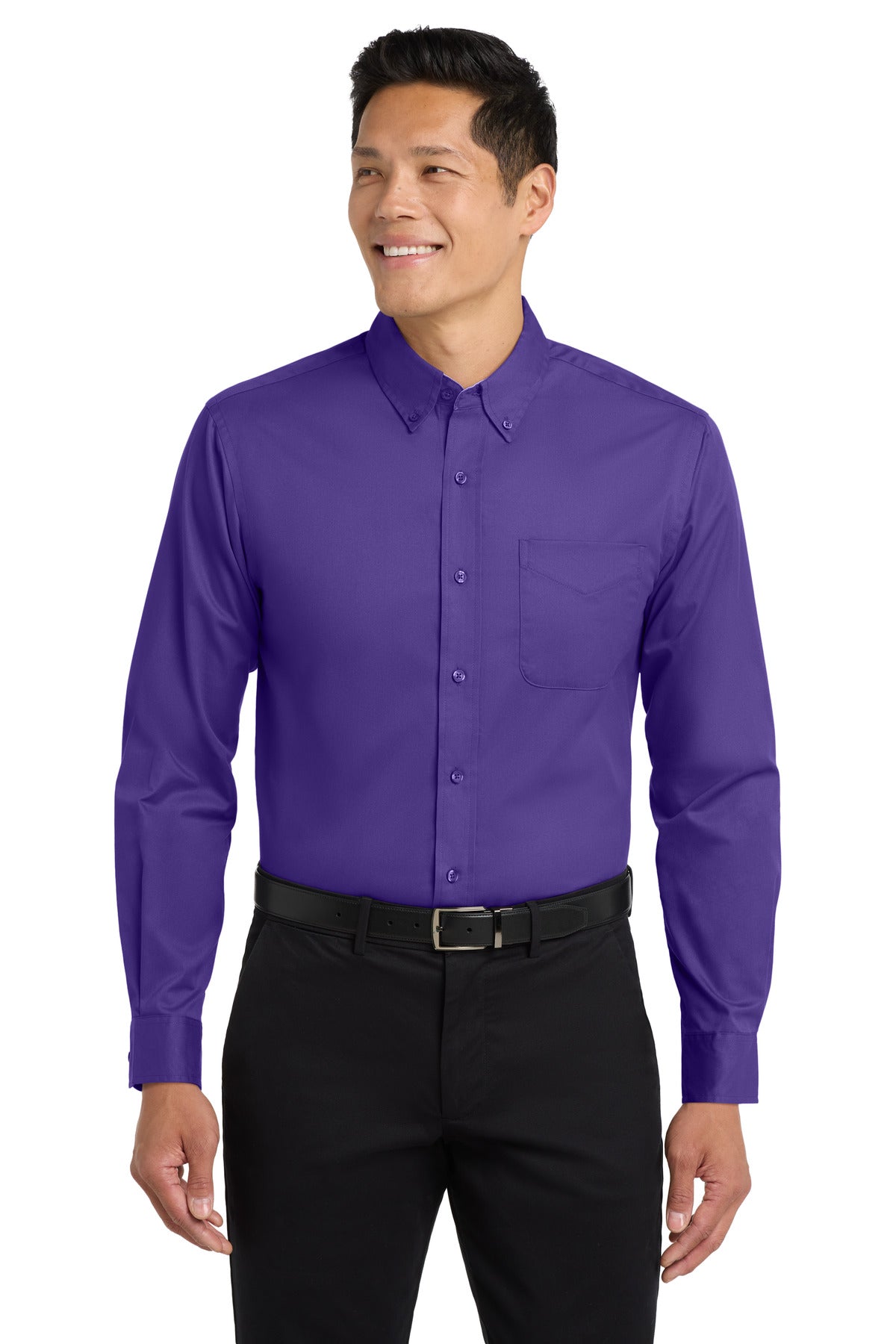 Port Authority Tall Long Sleeve Easy Care Shirt.  TLS608 - EMBROIDERED