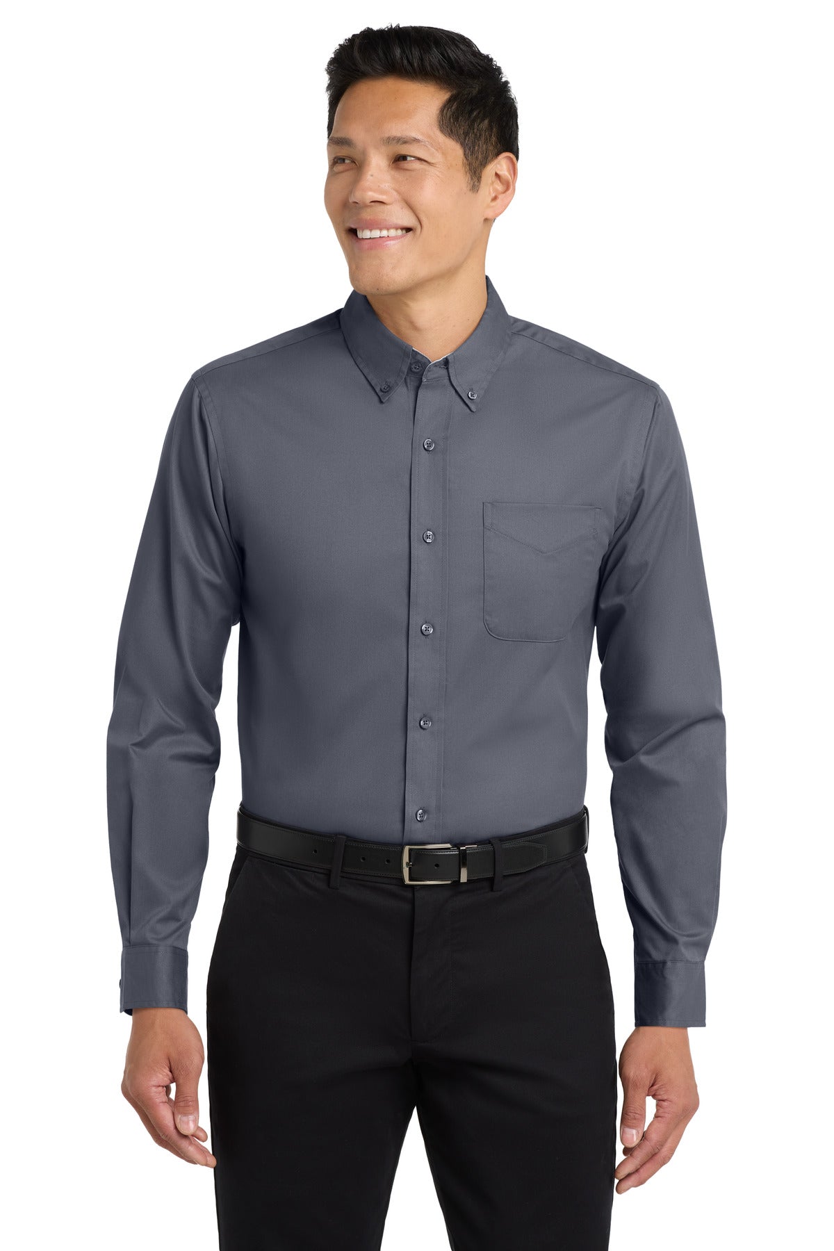 Port Authority Tall Long Sleeve Easy Care Shirt.  TLS608 - EMBROIDERED