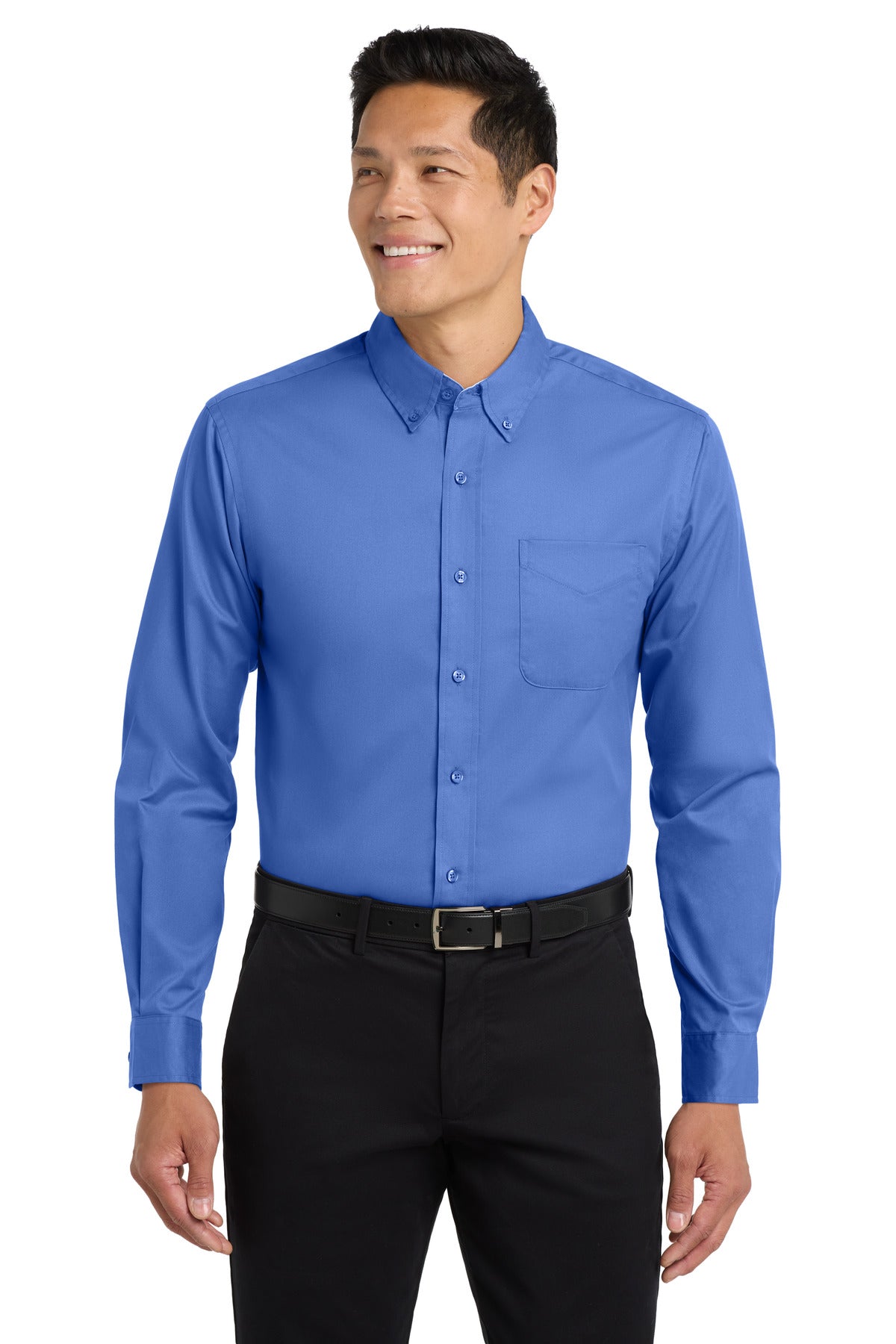Port Authority Tall Long Sleeve Easy Care Shirt.  TLS608 - EMBROIDERED