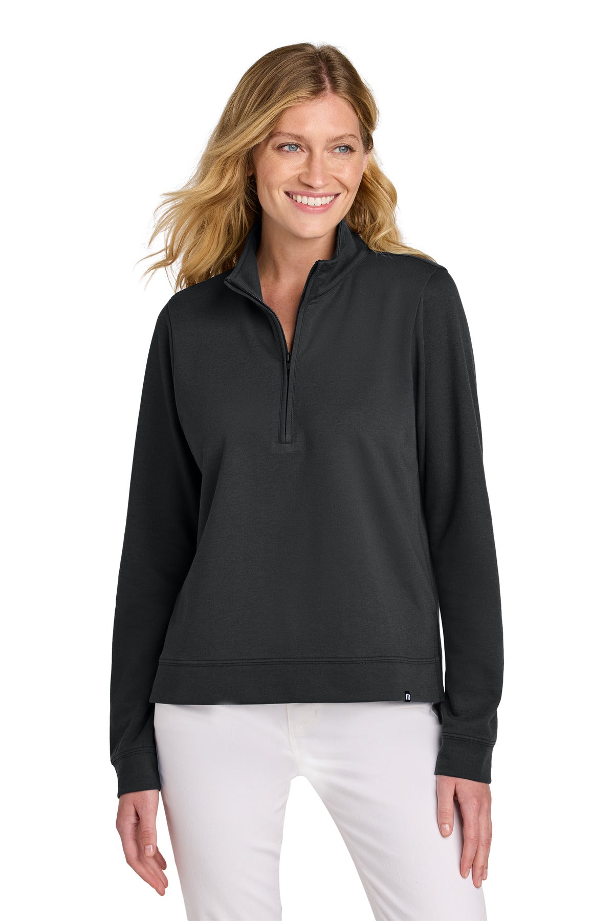TravisMathew Women's Coveside 1/2-Zip TM1LD007 - EMBROIDERED
