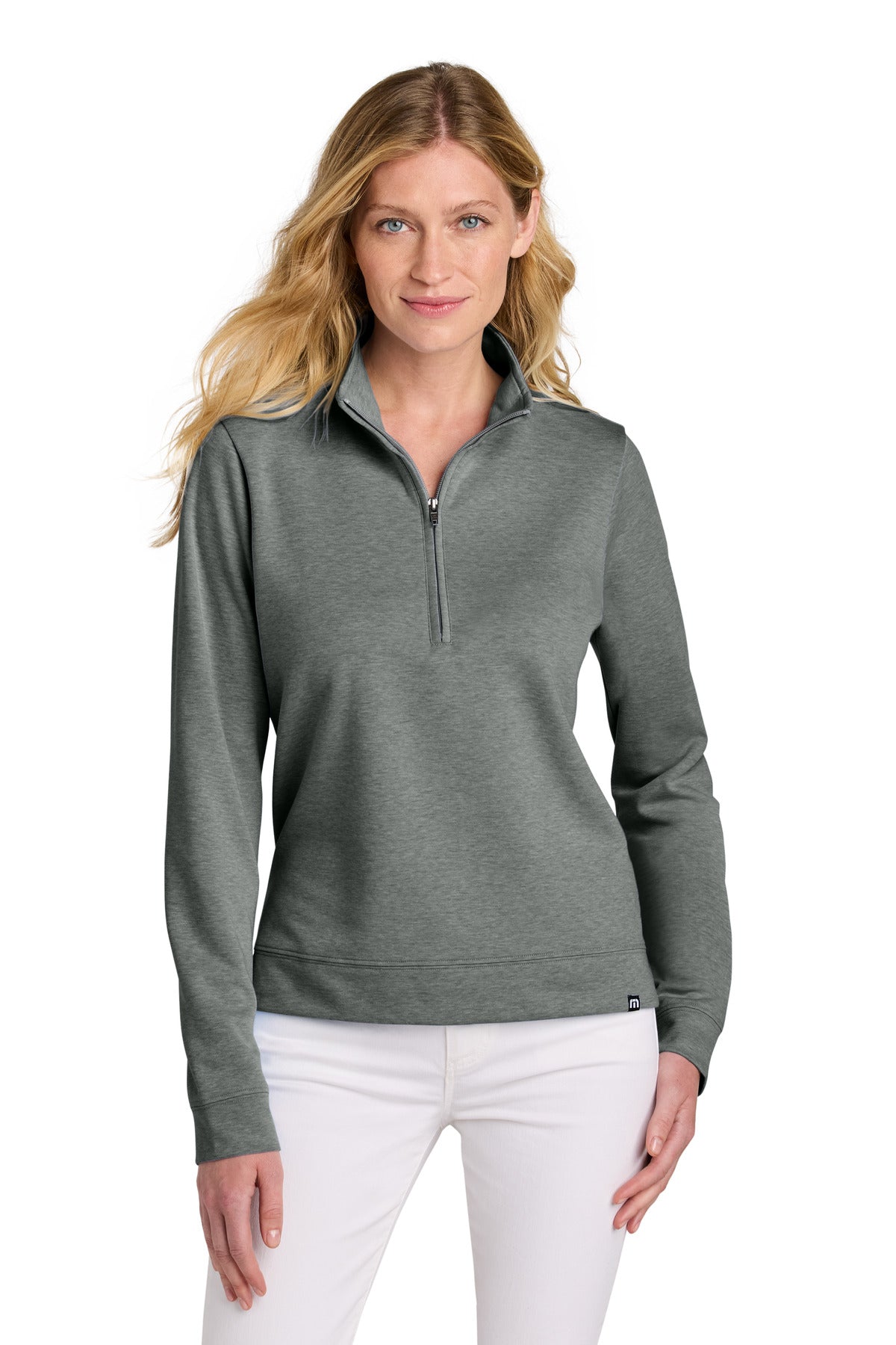 TravisMathew Women's Coveside 1/2-Zip TM1LD007 - EMBROIDERED