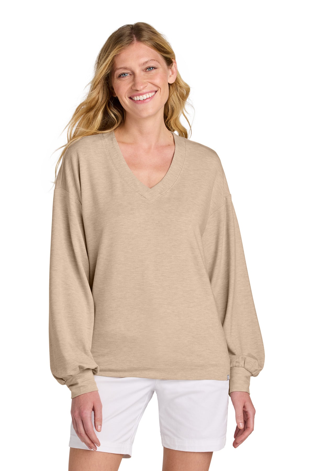 TravisMathew Women's Long Weekend V-Neck TM1LD009 - EMBROIDERED