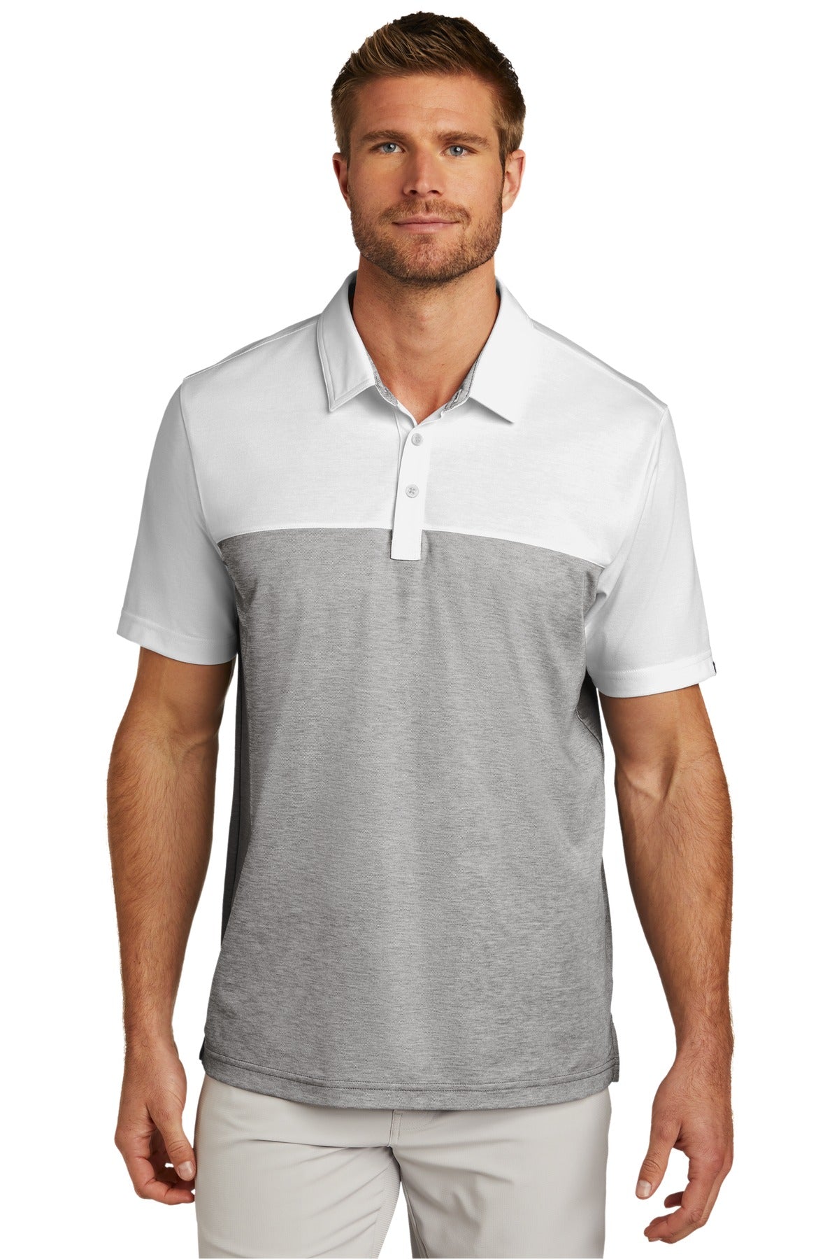 TravisMathew Oceanside Blocked Polo. TM1MU414 - EMBROIDERED